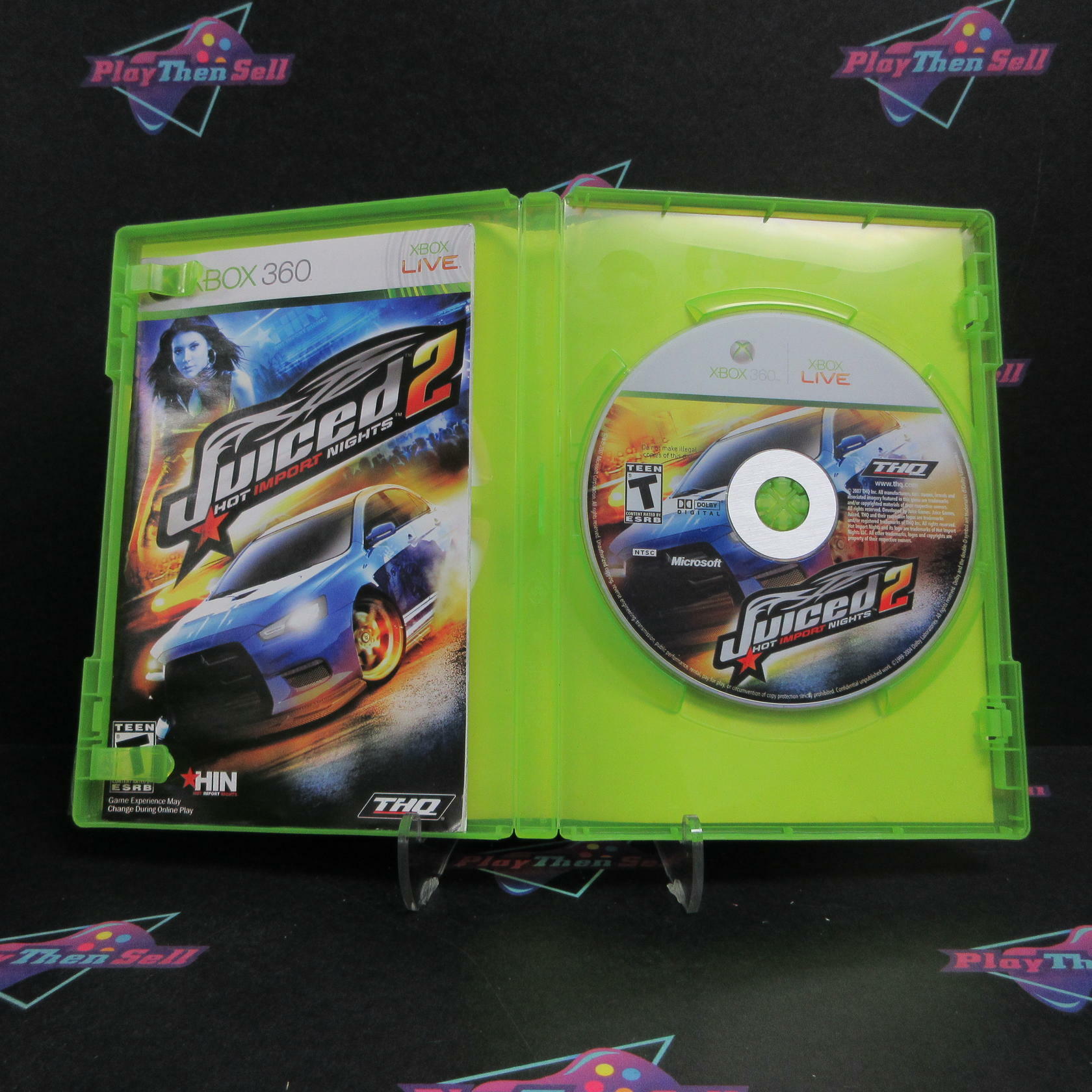 Juiced 2 Hot Import Nights Xbox 360 AD/DD Complete CIB - Very Good