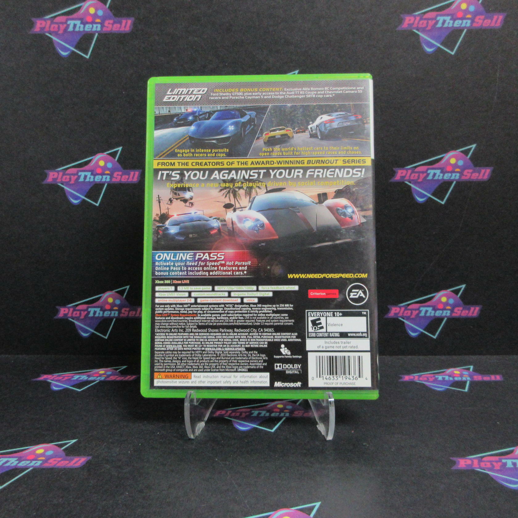 Need for Speed Hot Pursuit Limited Edition Xbox 360 - Very Good