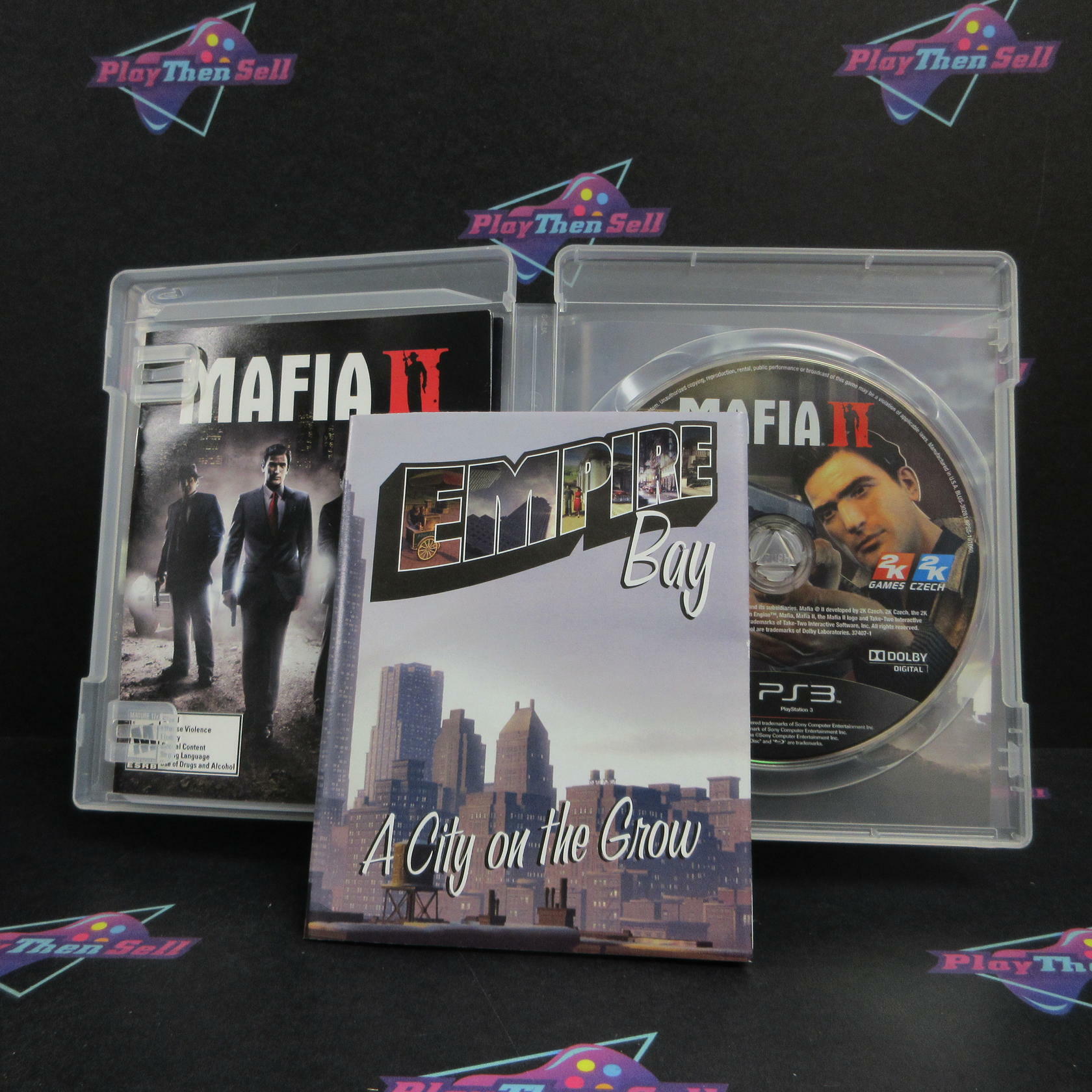 Mafia II PS3 PlayStation 3 AD + Poster Complete CIB - Very Good
