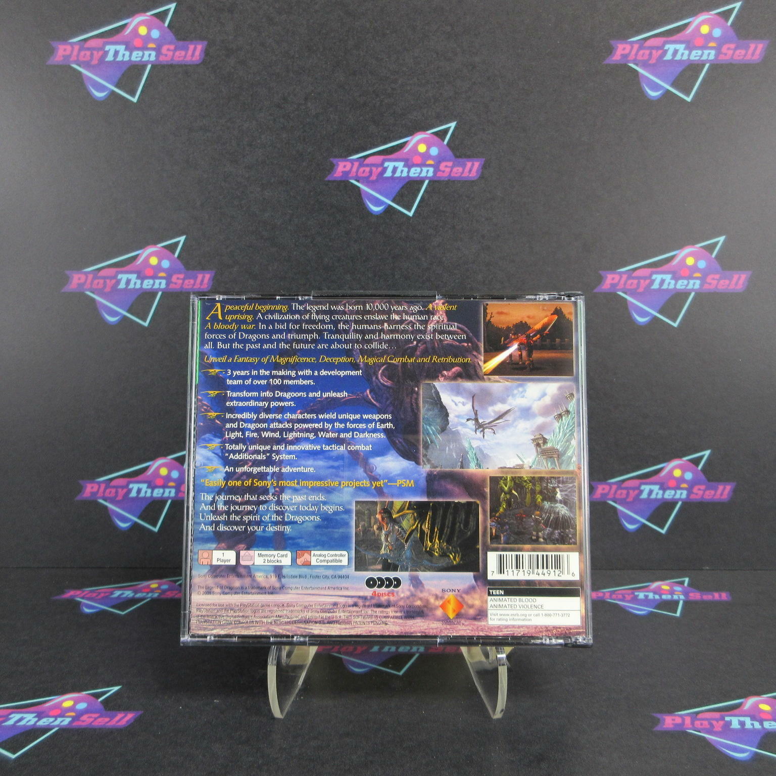 The Legend of Dragoon PS1 PlayStation 1 GH Complete - Excellent