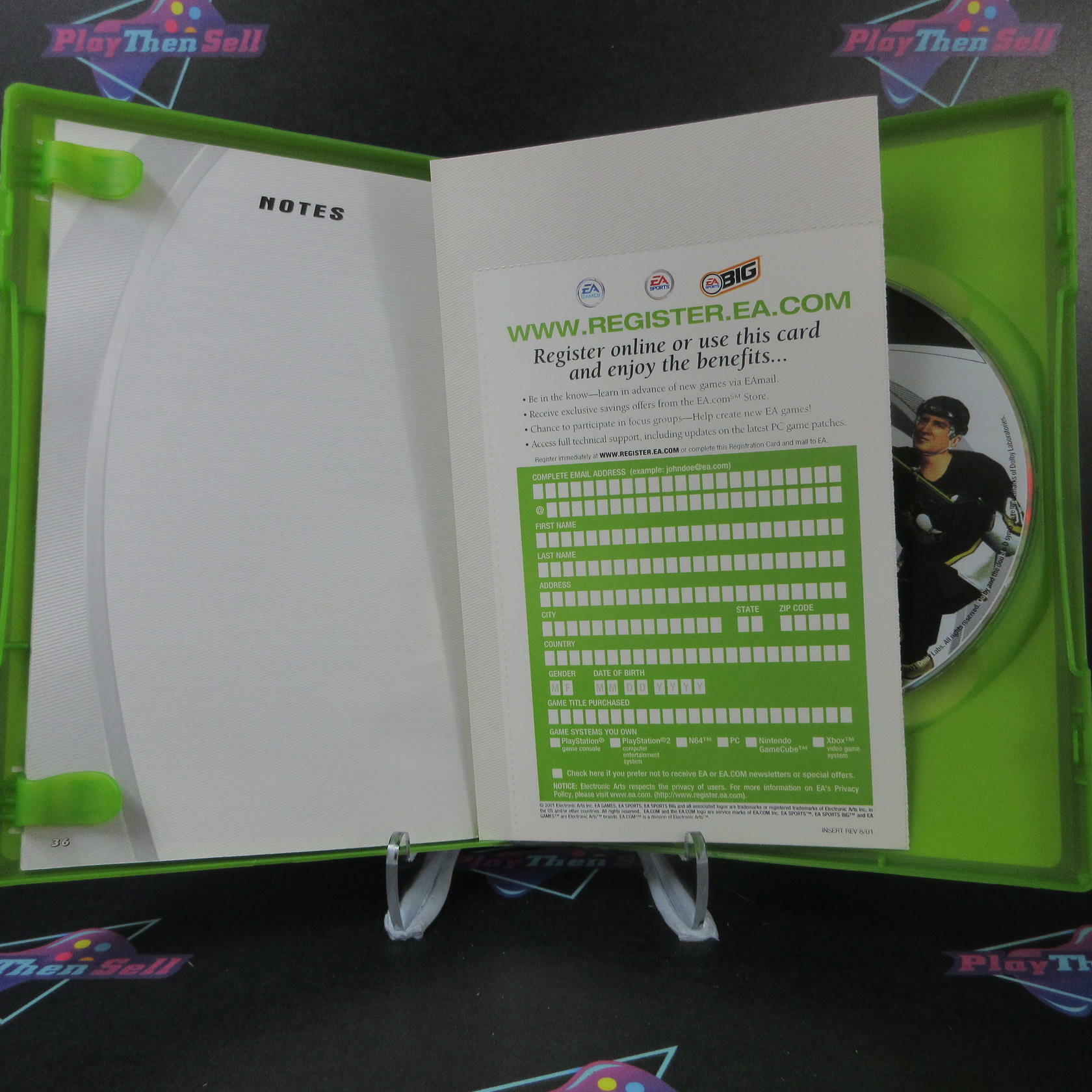 NHL 2002 Xbox + Reg Card Complete - Refurbished