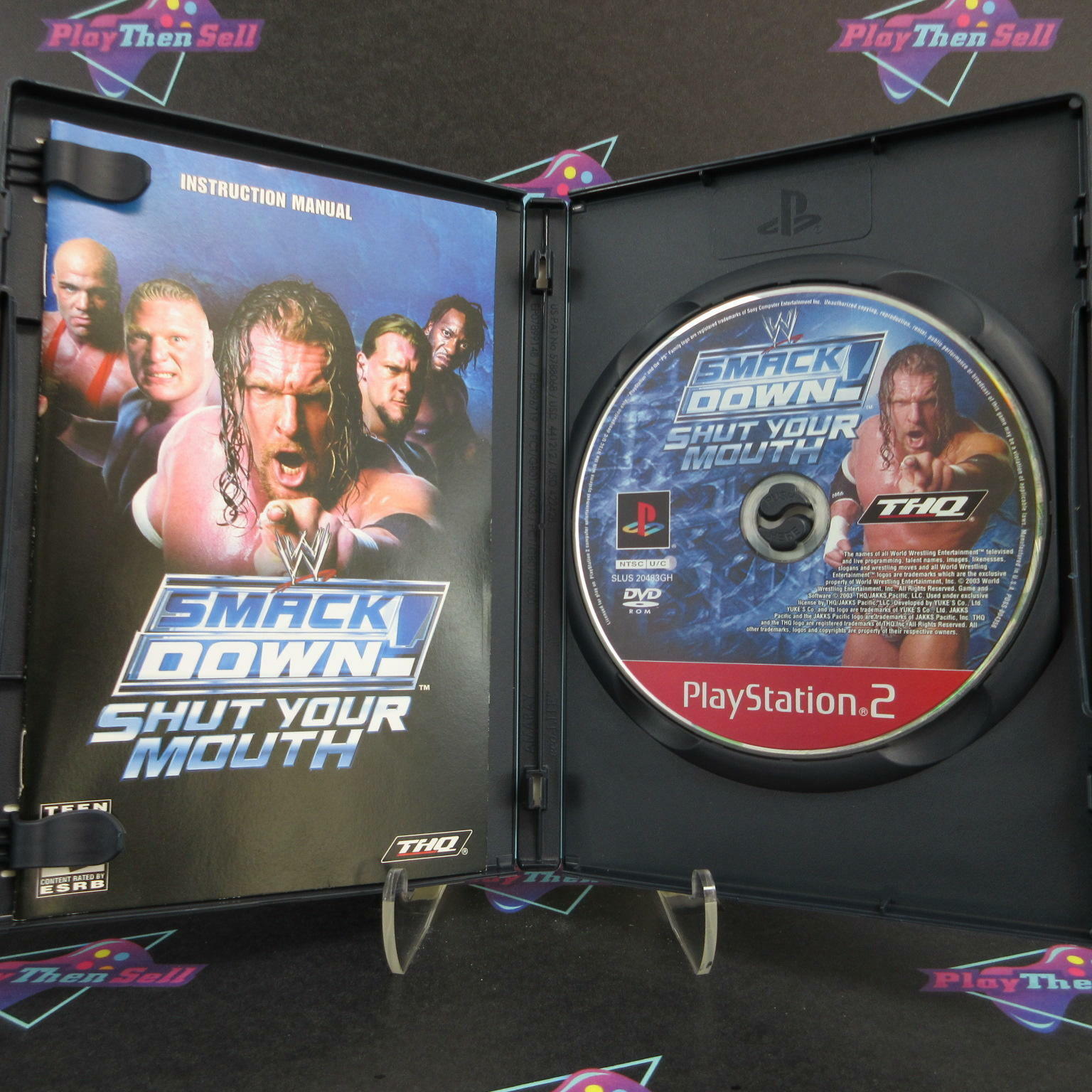 WWE Smackdown! Shut Your Mouth PS2 PlayStation 2 GH Complete - Excellent