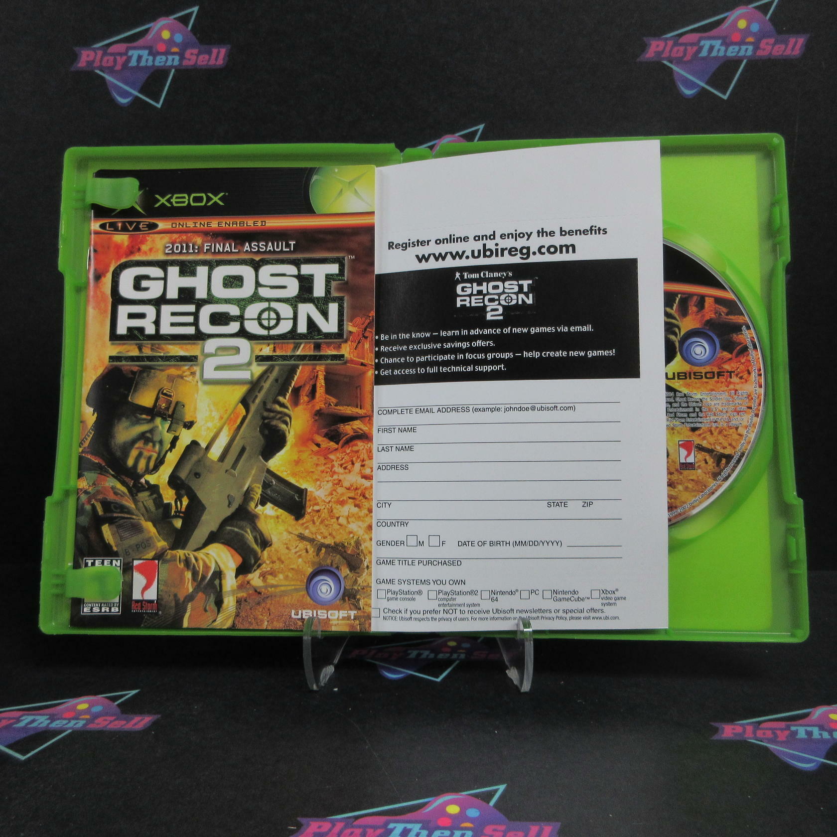 Tom Clancy's Ghost Recon 2 Final Assault Xbox + Reg Card Complete - Refurbished