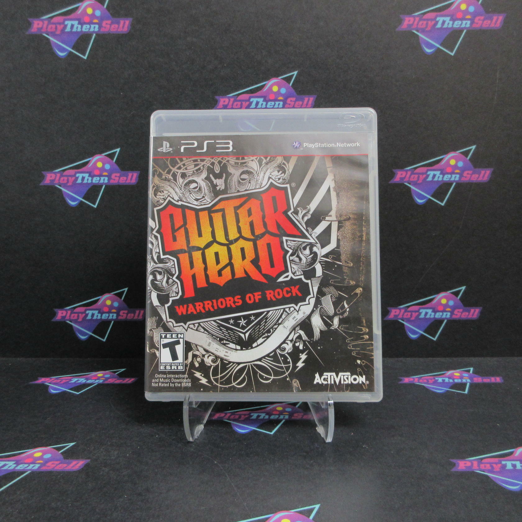 Guitar Hero Warriors of Rock PS3 PlayStation 3 AD Complete CIB - Very Good