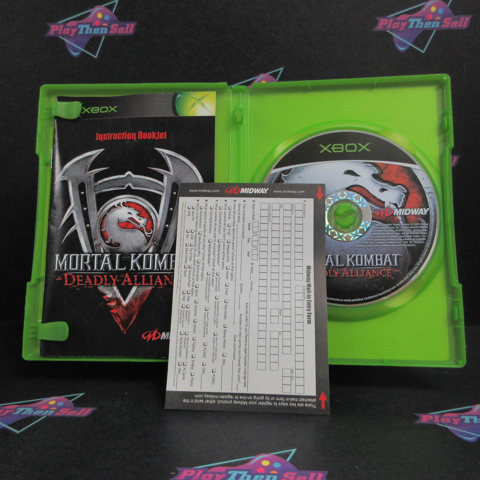 Mortal Kombat Deadly Alliance Xbox PH + Reg Card Complete - Excellent