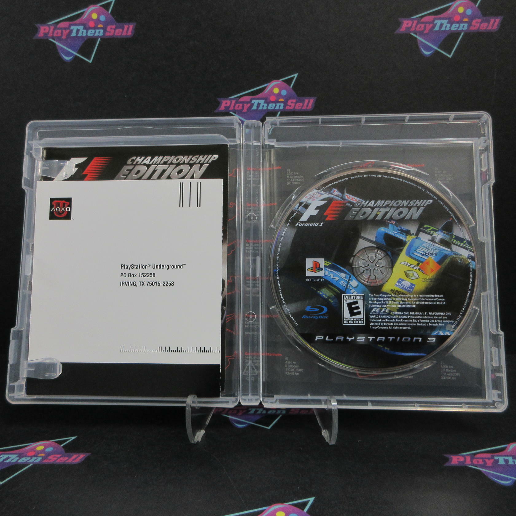 F1 Formula One Championship Edition PS3 PlayStation 3 + Reg Card - Like New