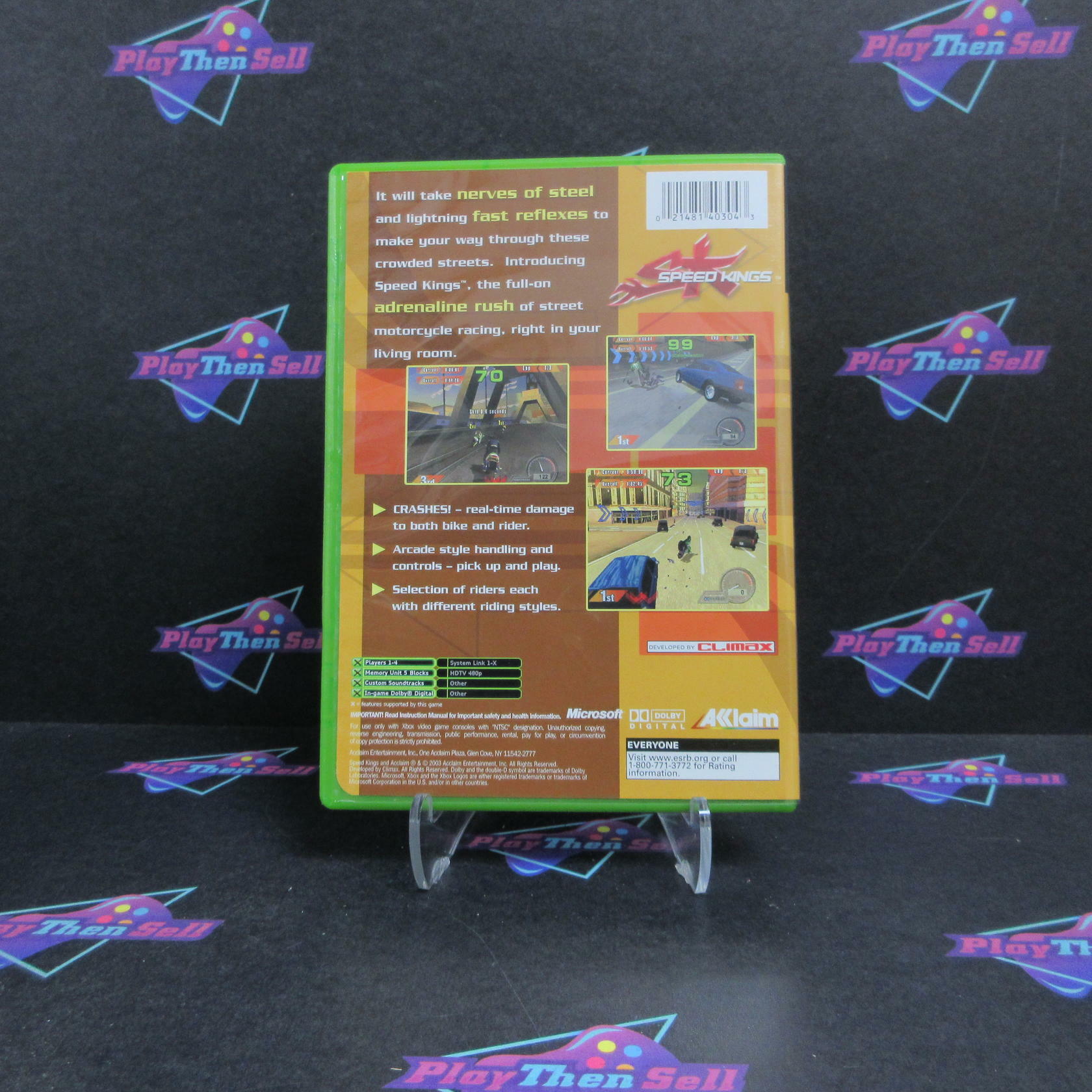 Speed Kings Xbox + Reg Card Complete - Refurbished