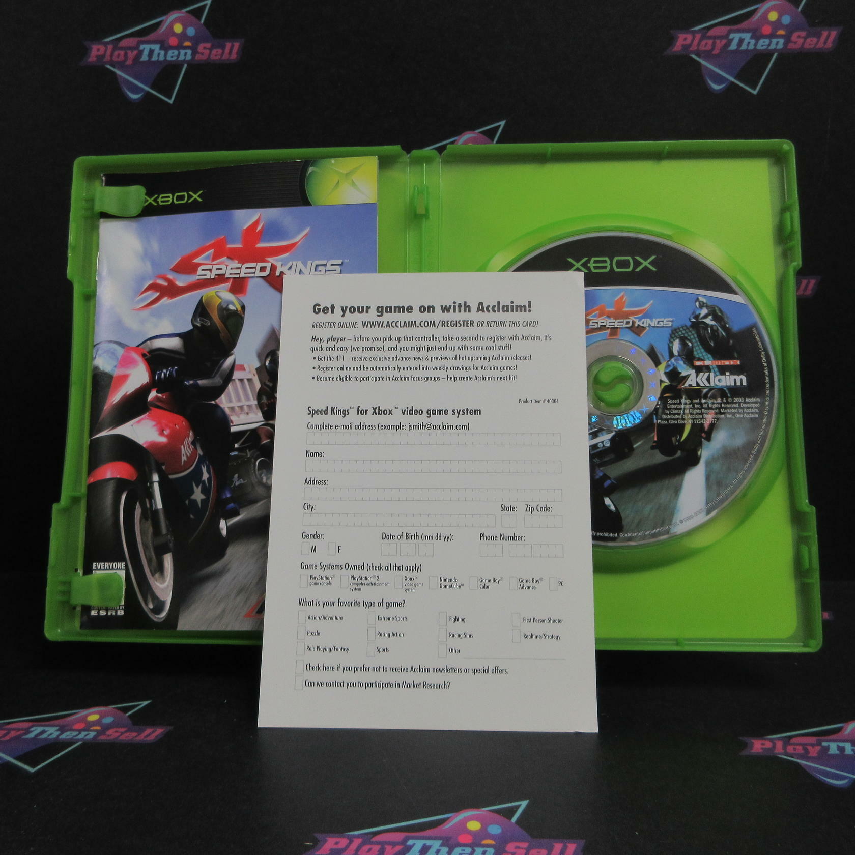 Speed Kings Xbox + Reg Card Complete - Refurbished