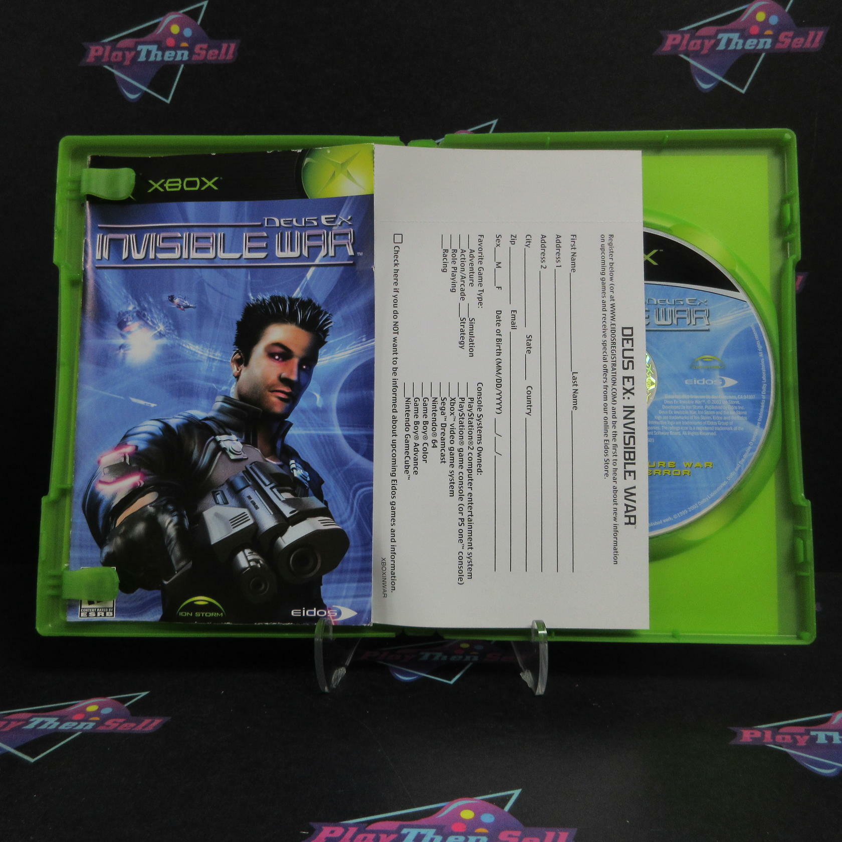 Deus Ex Invisible War Xbox + Reg Card Complete - Refurbished
