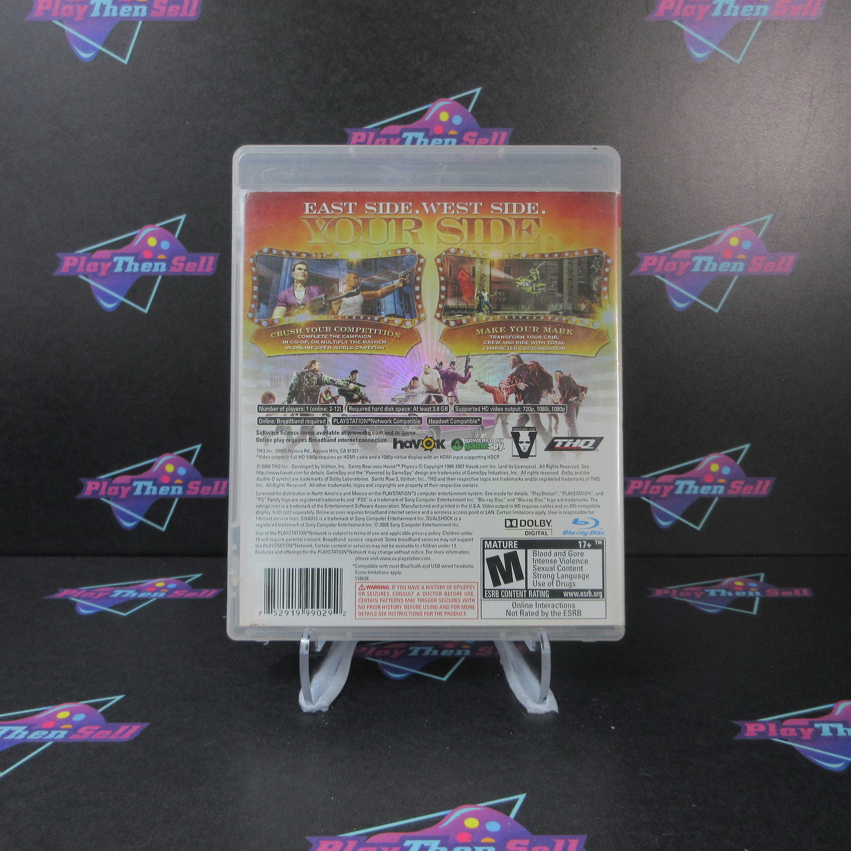 Saints Row 2 PS3 Playstation 3 AD/NM - Very Good