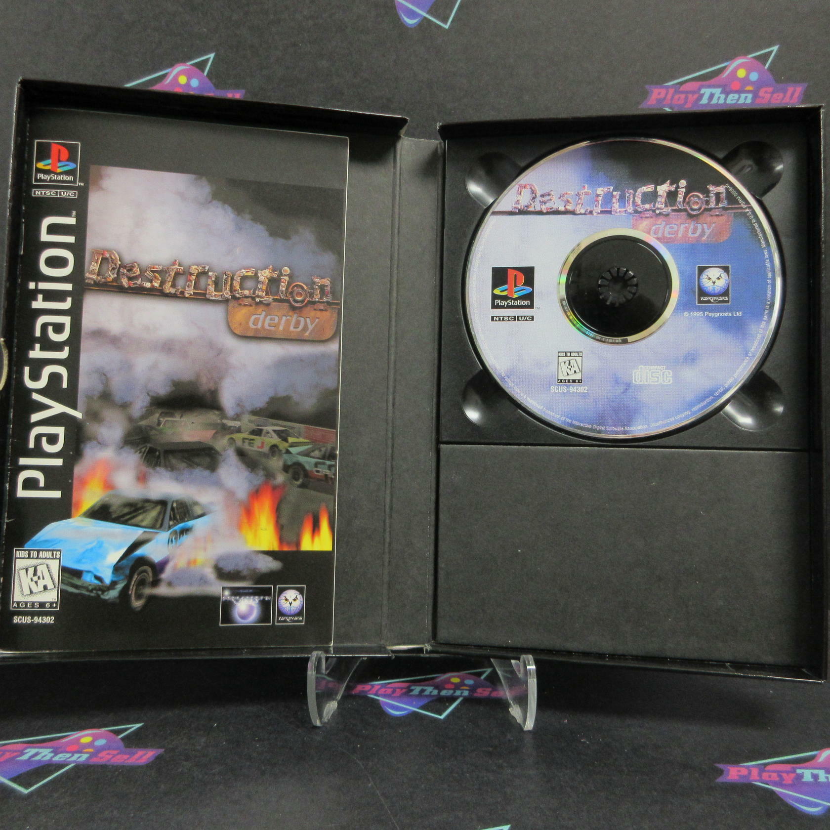 Destruction Derby Long Box PS1 PlayStation 1 + Reg Card - Like New