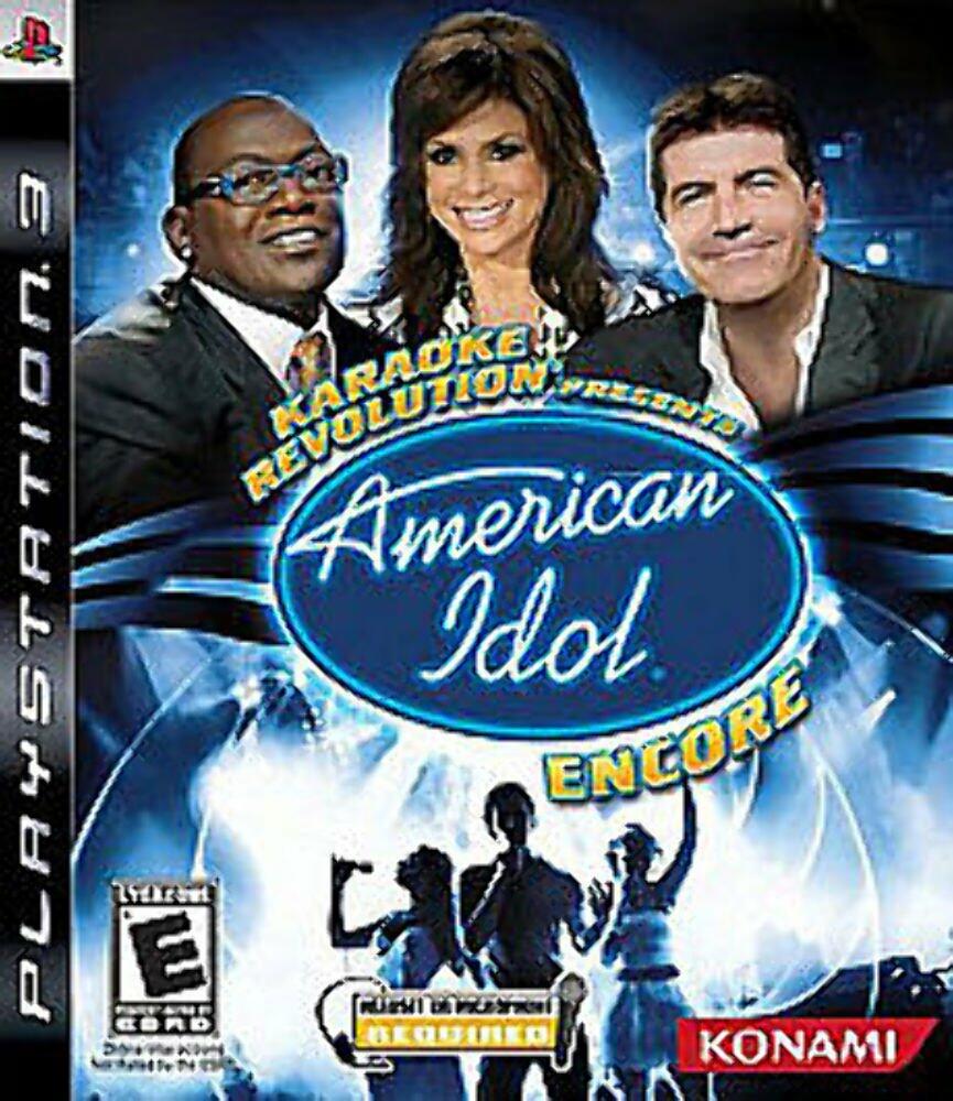 Karaoke Revolution American Idol Encore PS3 PlayStation 3 MD Complete CIB - Very Good