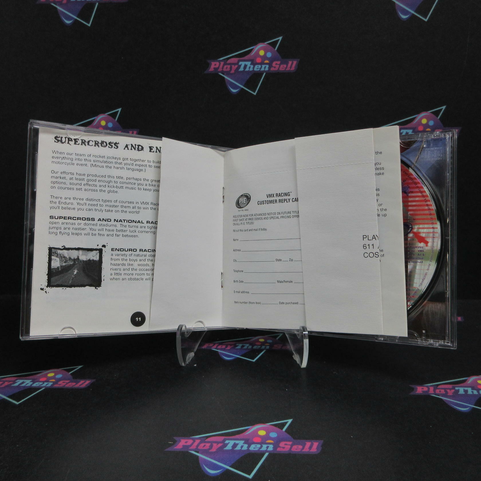 VMX Racing PS1 PlayStation 1 + Reg Card Complete - Excellent