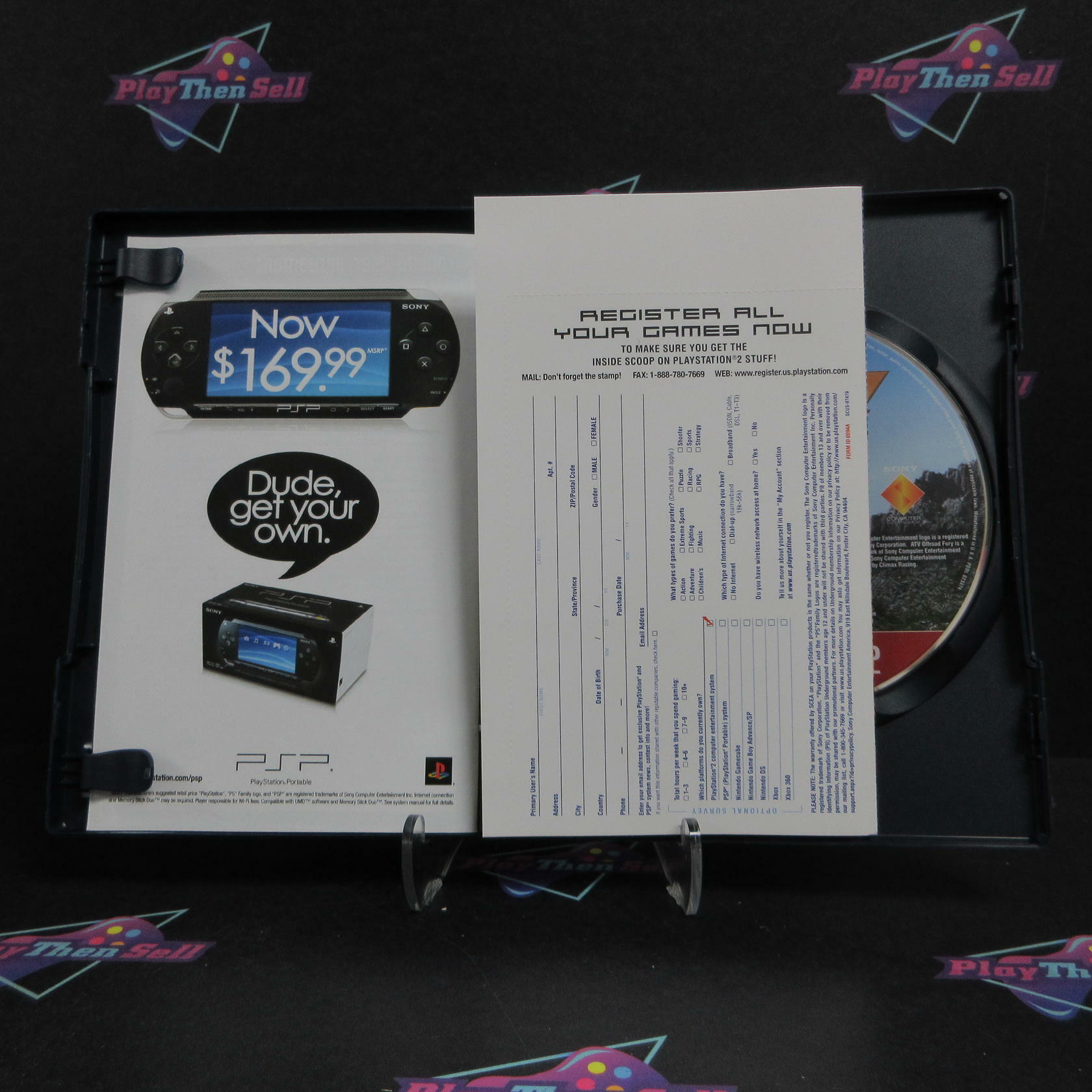 ATV Offroad Fury 4 PS2 PlayStation 2 GH + Reg Card Complete - Excellent