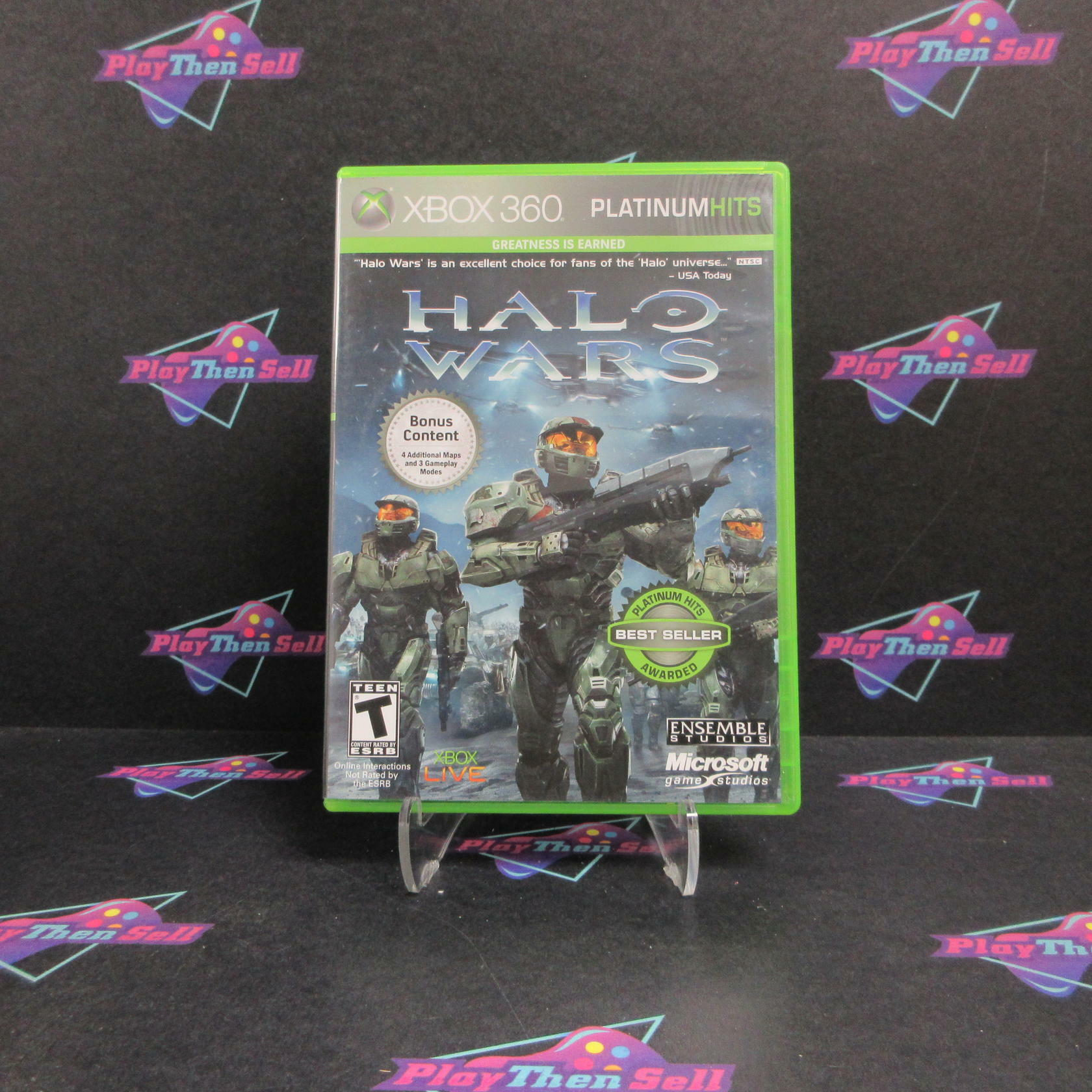 Halo Wars Xbox 360 Platinum Hits AD Complete CIB - Very Good
