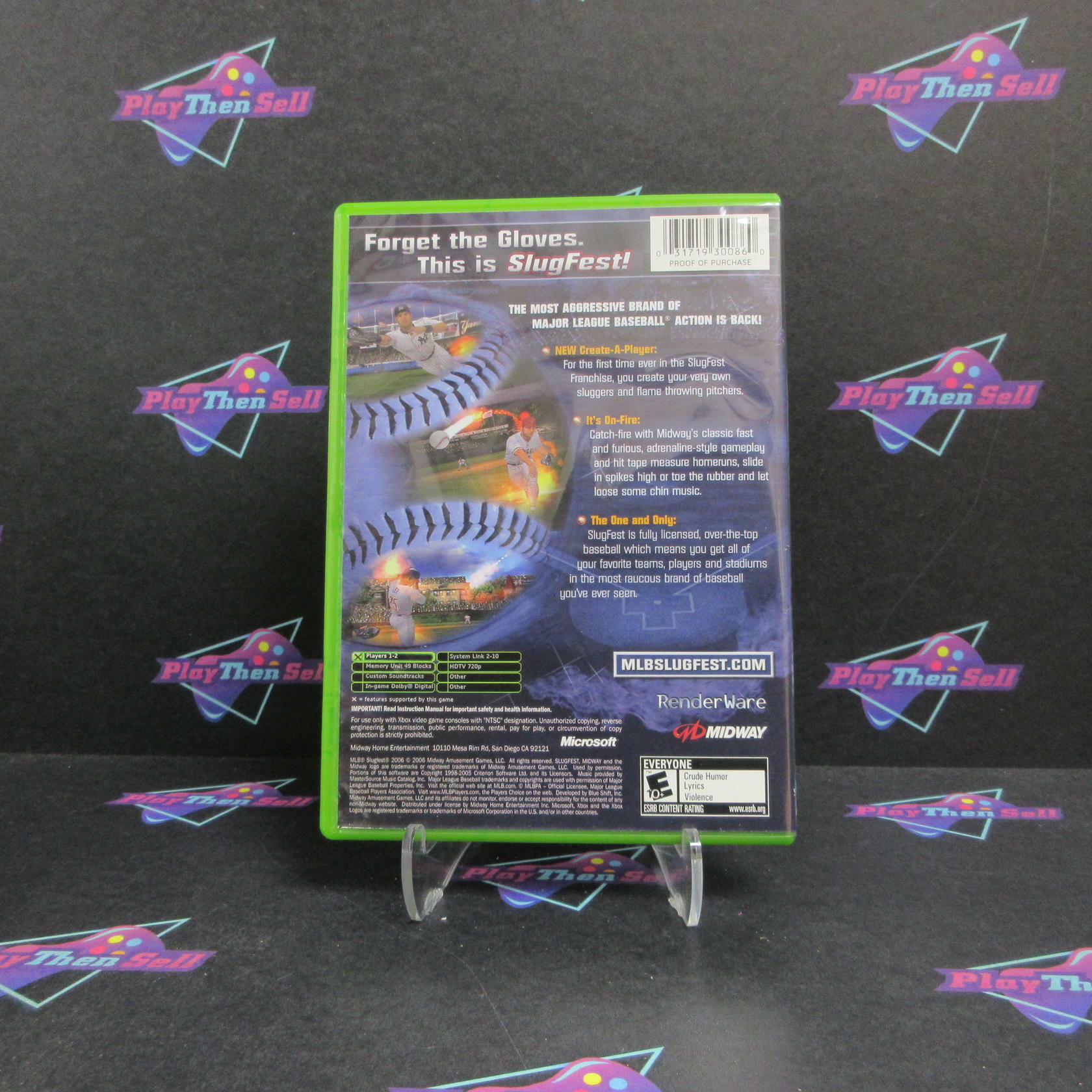 MLB Slugfest 2006 Xbox + Reg Card Complete - Refurbished