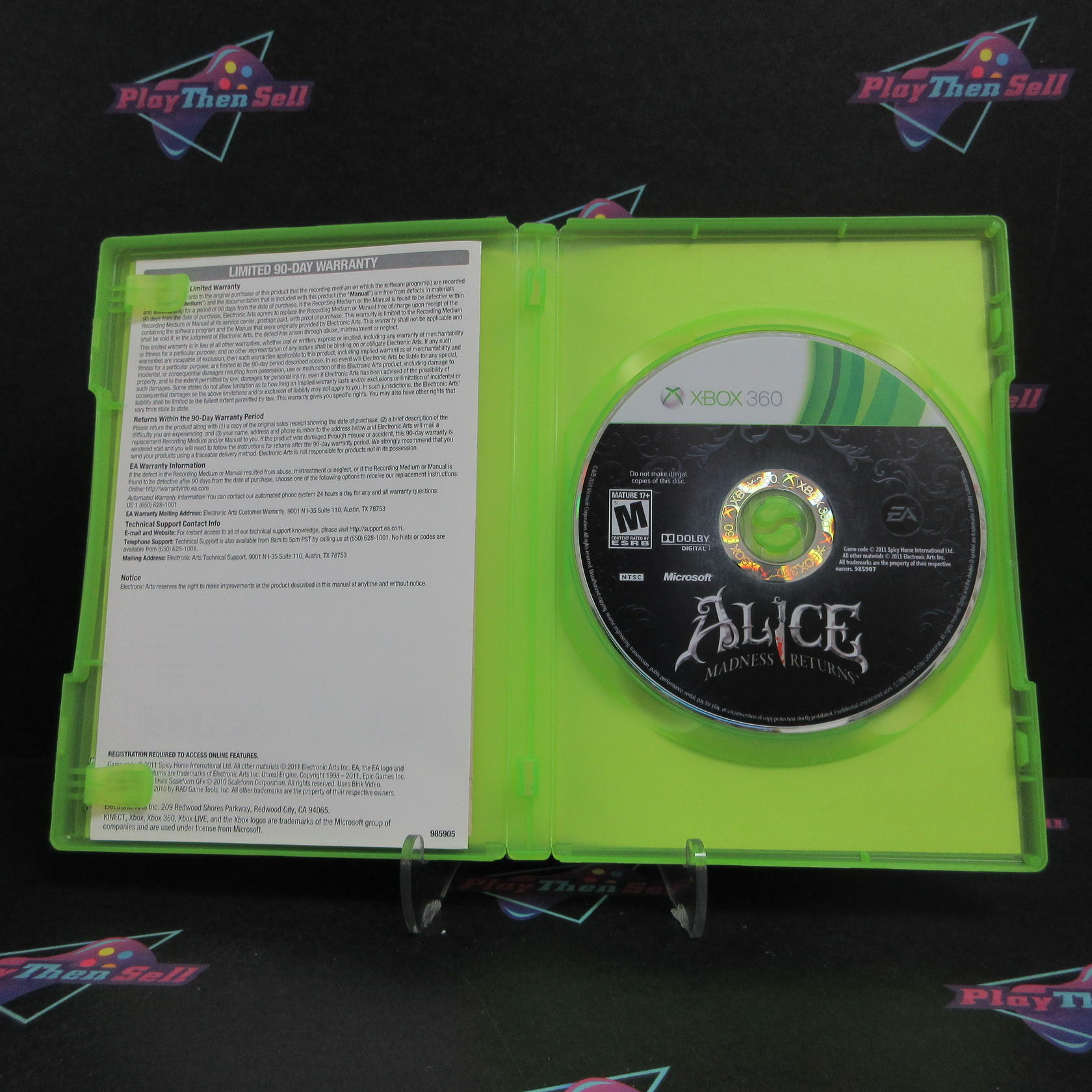 Alice Madness Returns Xbox 360 Complete - Excellent