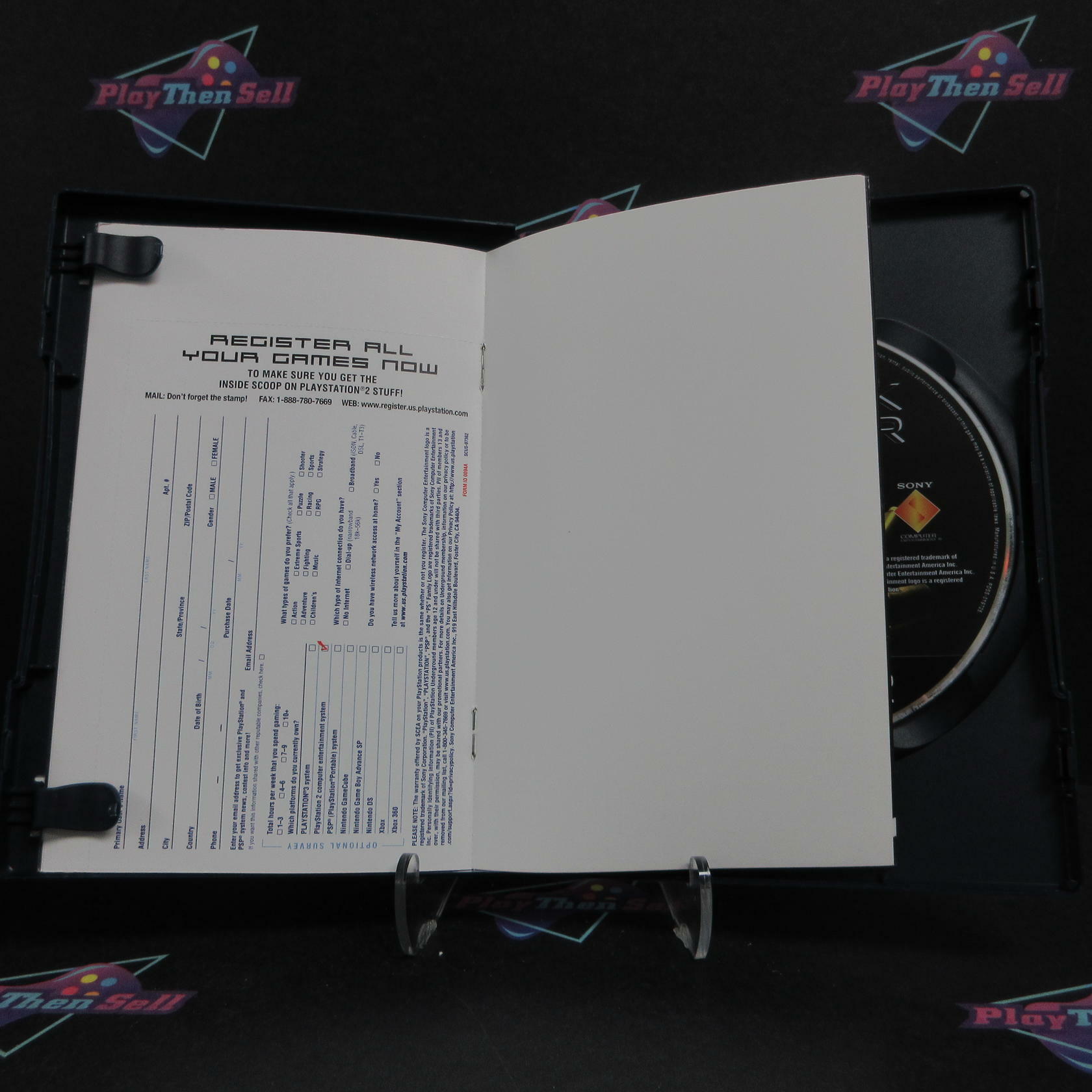 Syphon Filter Dark Mirror PS2 PlayStation 2 + Reg Card Complete - Excellent