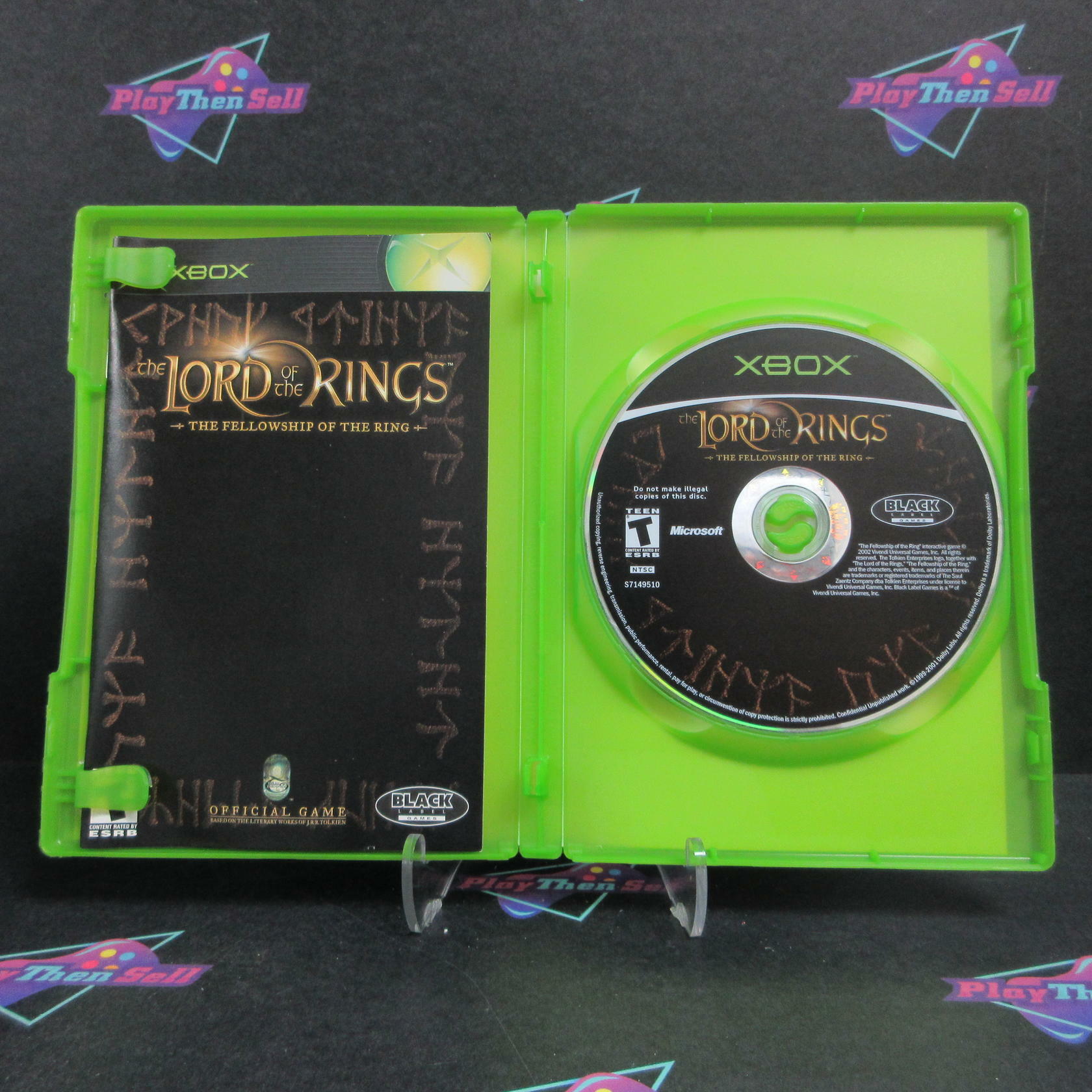 Lord of the Rings The Fellowship of the Ring Xbox +Reg Card Complete - Refurbished