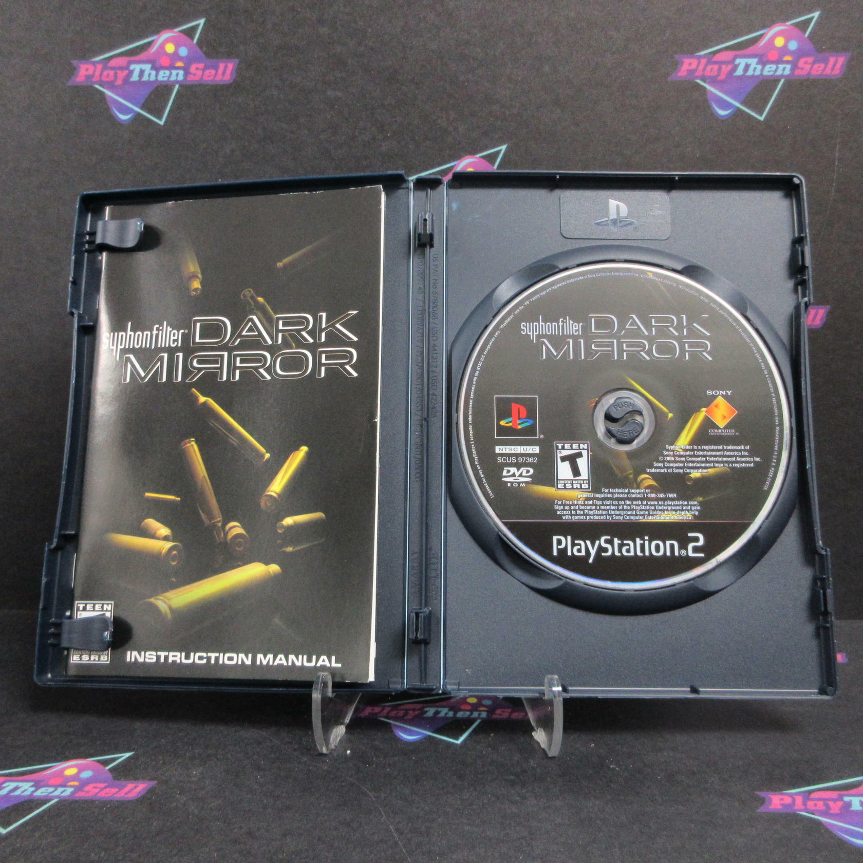 Syphon Filter Dark Mirror PS2 PlayStation 2 + Reg Card Complete - Excellent