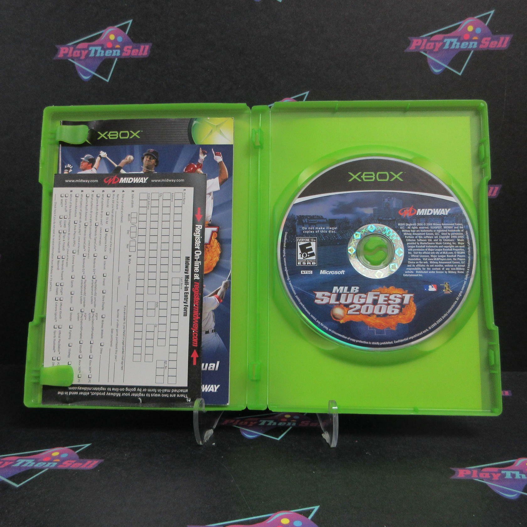 MLB Slugfest 2006 Xbox + Reg Card Complete - Refurbished