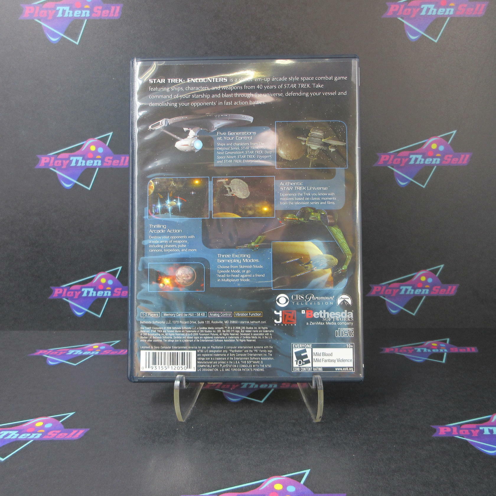 Star Trek Encounters PS2 PlayStation 2 + Reg Card Complete - Excellent