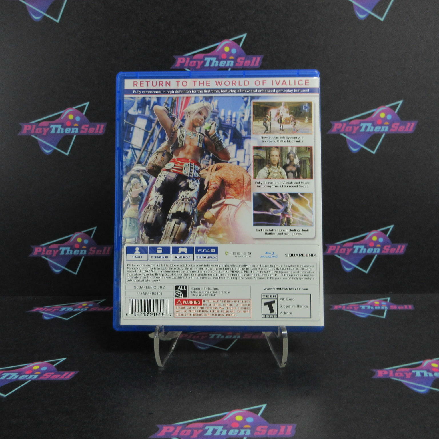 Final Fantasy XII The Zodiac Age PS4 PlayStation 4 Complete - Excellent