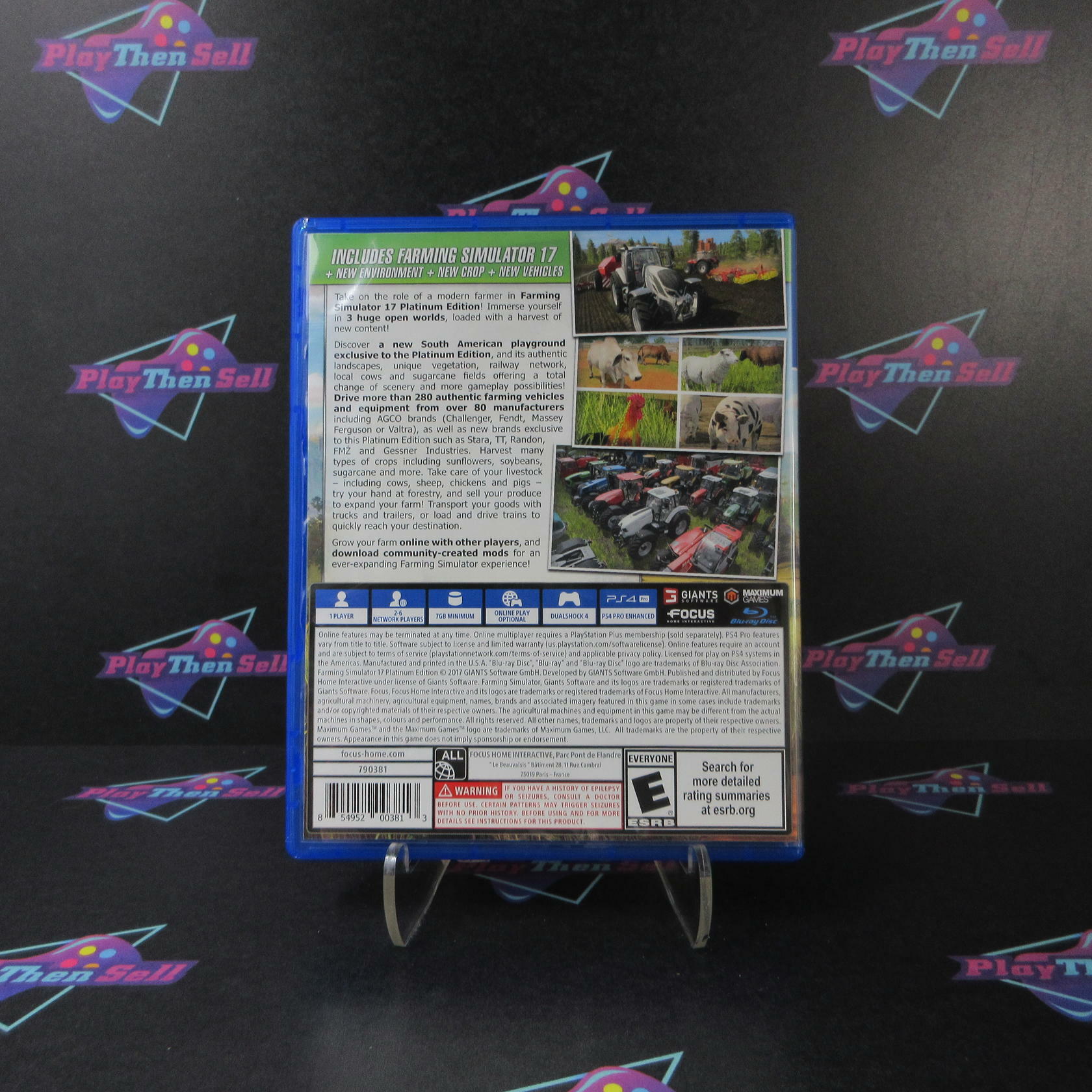 Farming Simulator 17 Platinum Edition PS4 PlayStation 4 Complete - Excellent
