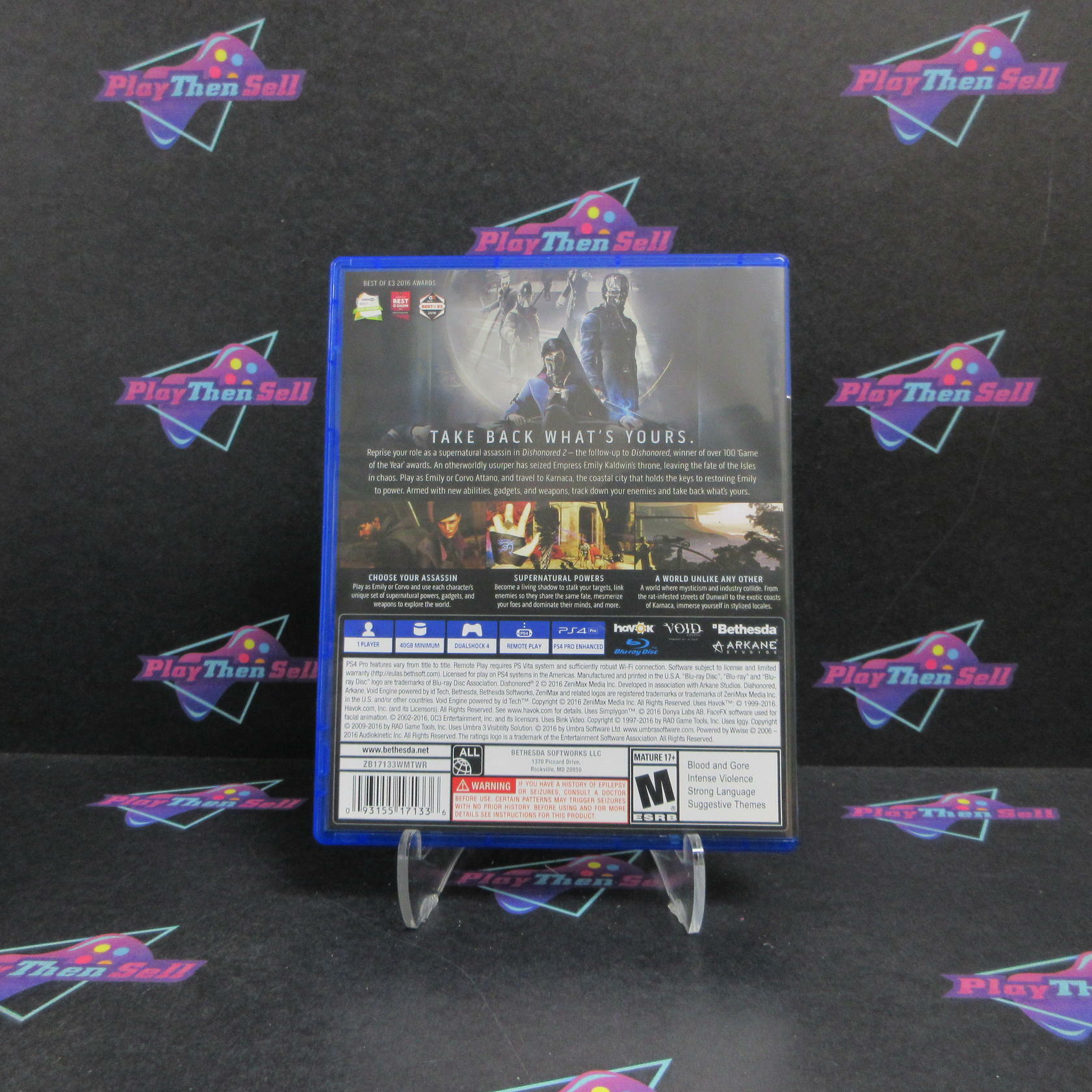 Dishonored 2 PS4 PlayStation 4 Complete - Excellent