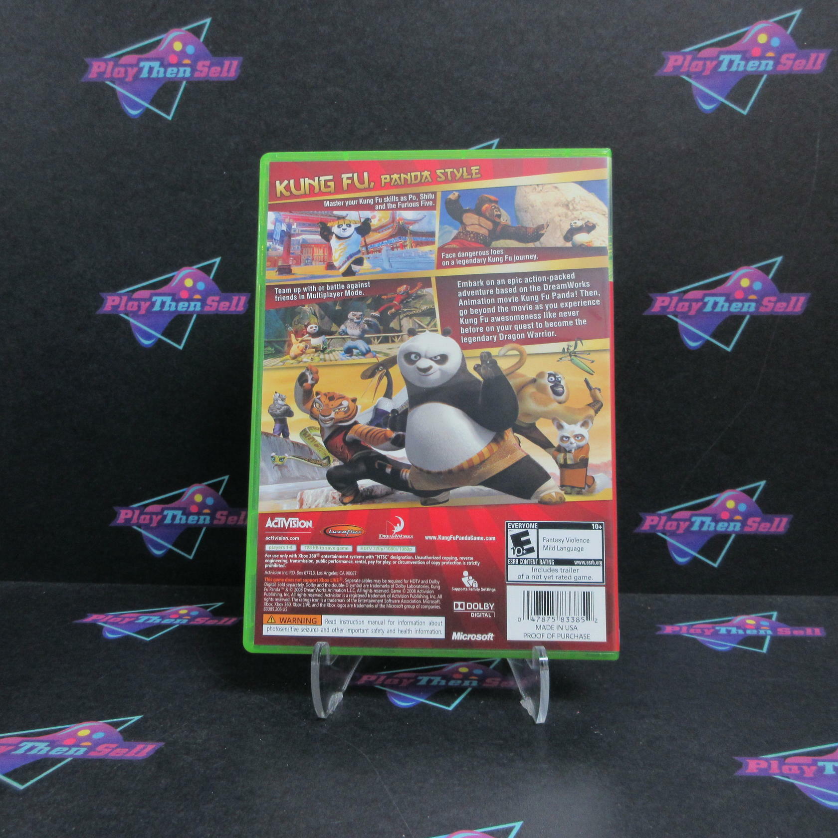 Kung Fu Panda Xbox 360 + Movie Ticket Complete - Excellent