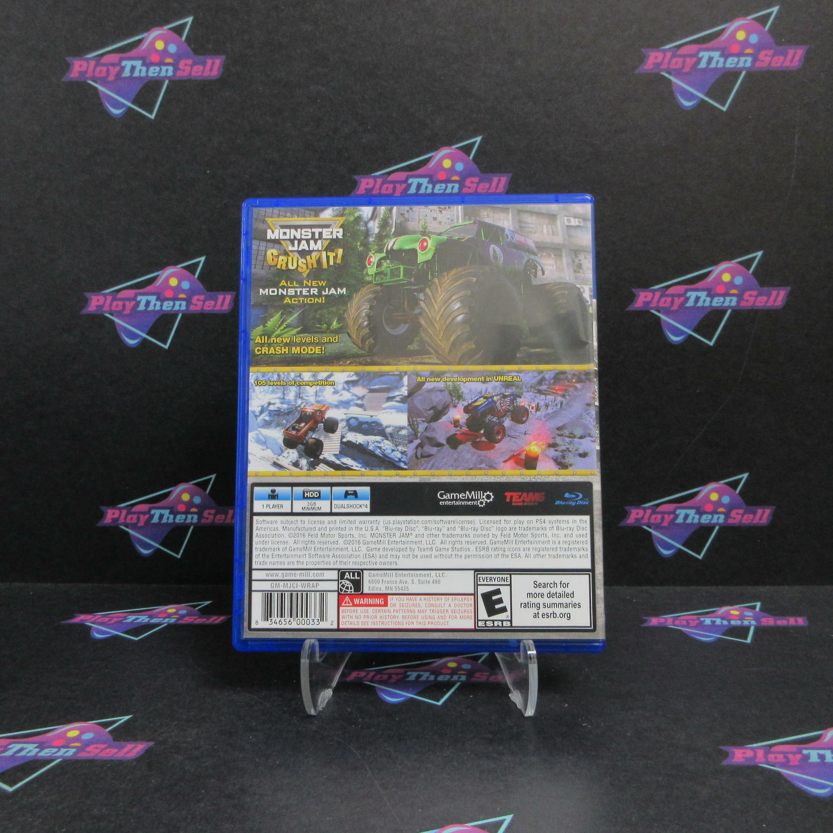 Monster Jam Crush It PS4 PlayStation 4 Complete - Excellent