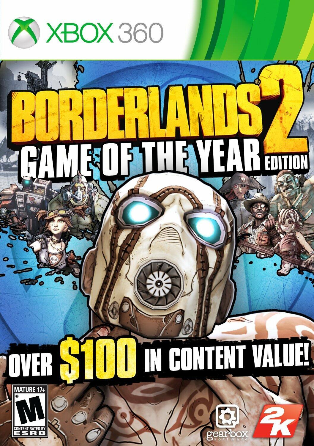 Borderlands 2 Game of the Year Edition Xbox 360 - Like New