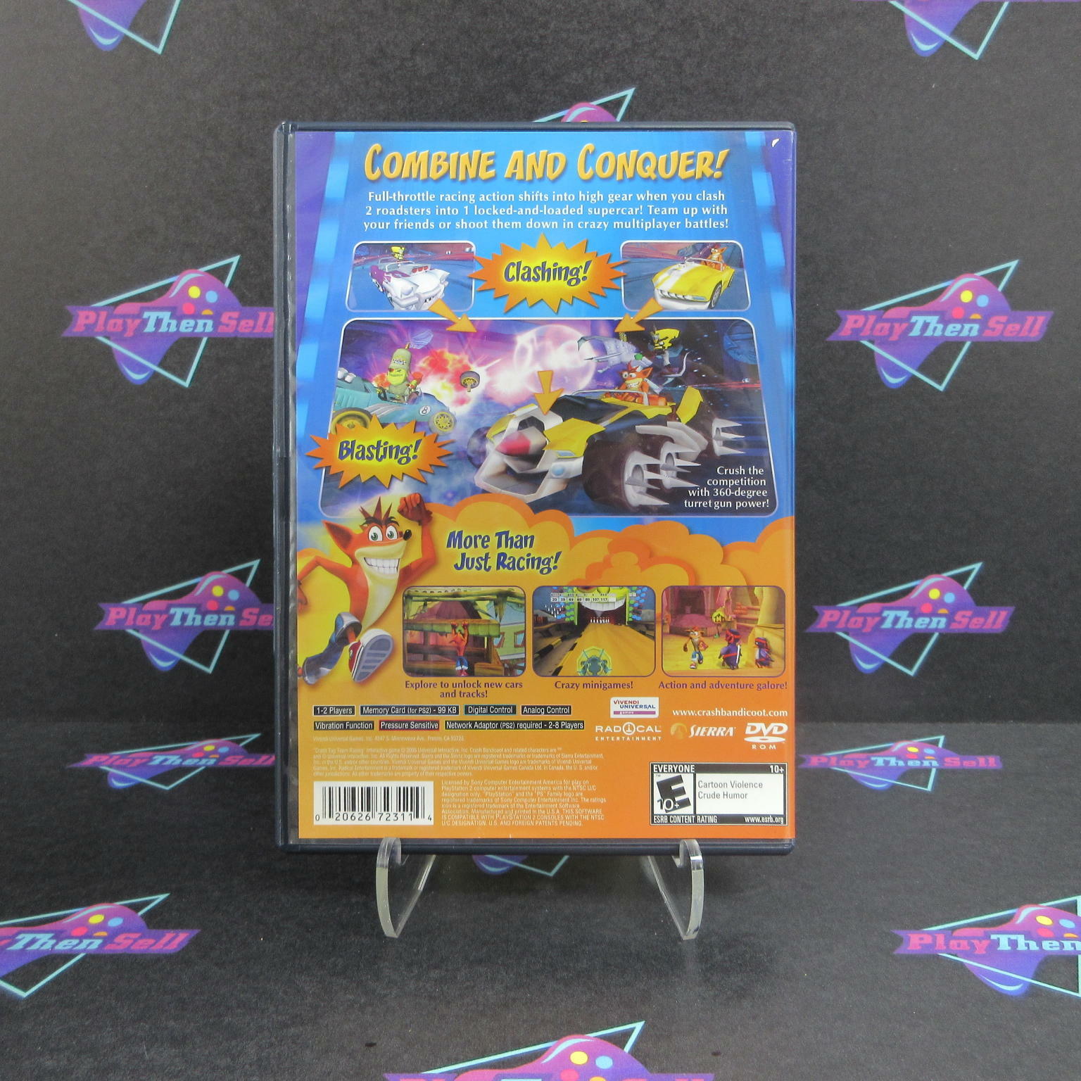 Crash Tag Team Racing PS2 PlayStation 2 DD Complete CIB - Very Good