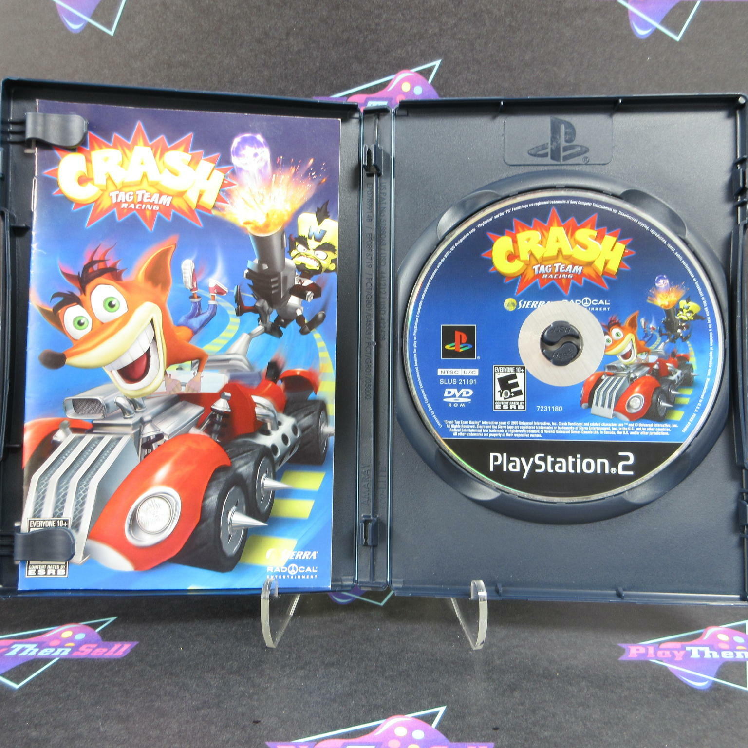 Crash Tag Team Racing PS2 PlayStation 2 DD Complete CIB - Very Good