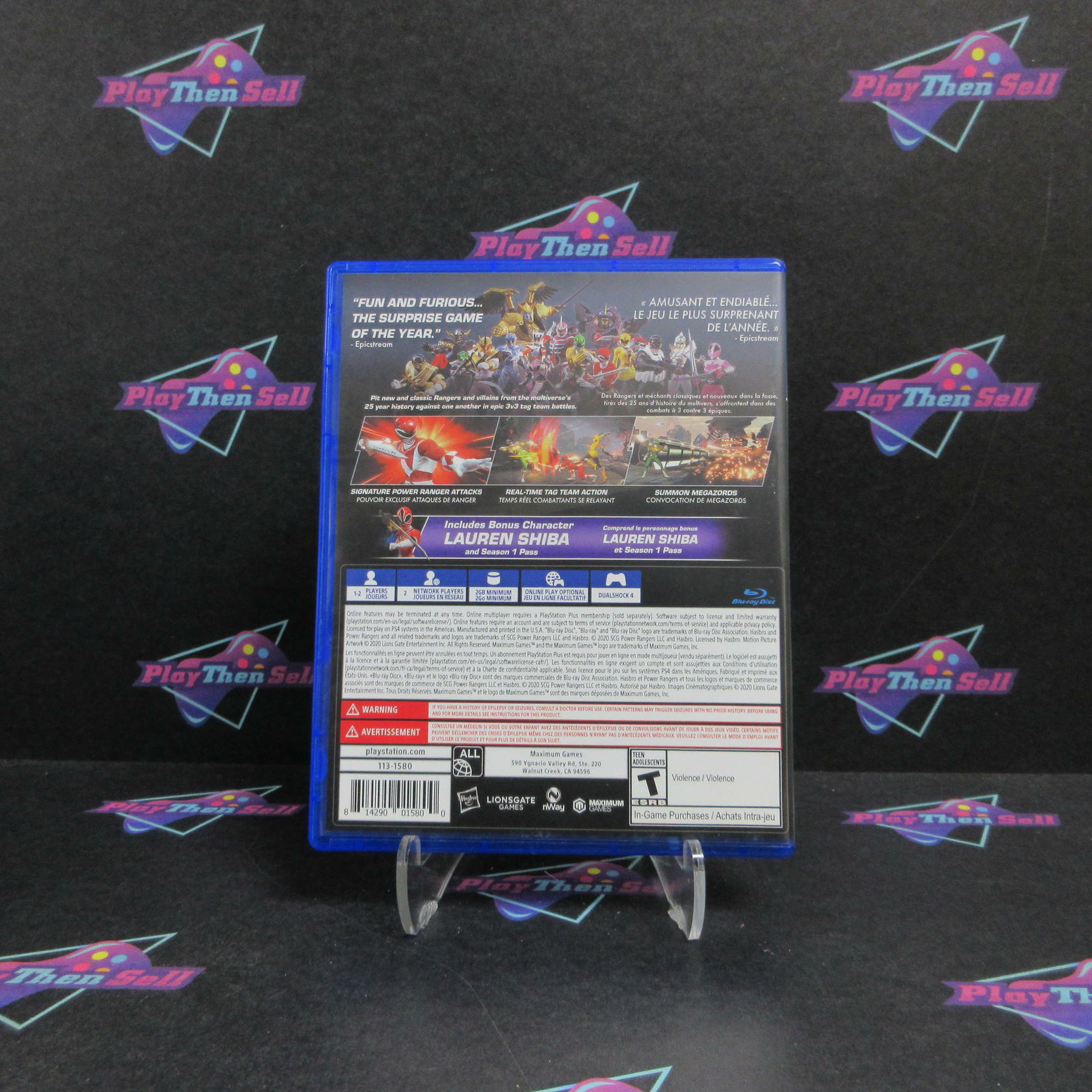 Power Rangers Battle for the Grid Collector's Edition PS4 Complete - Excellent