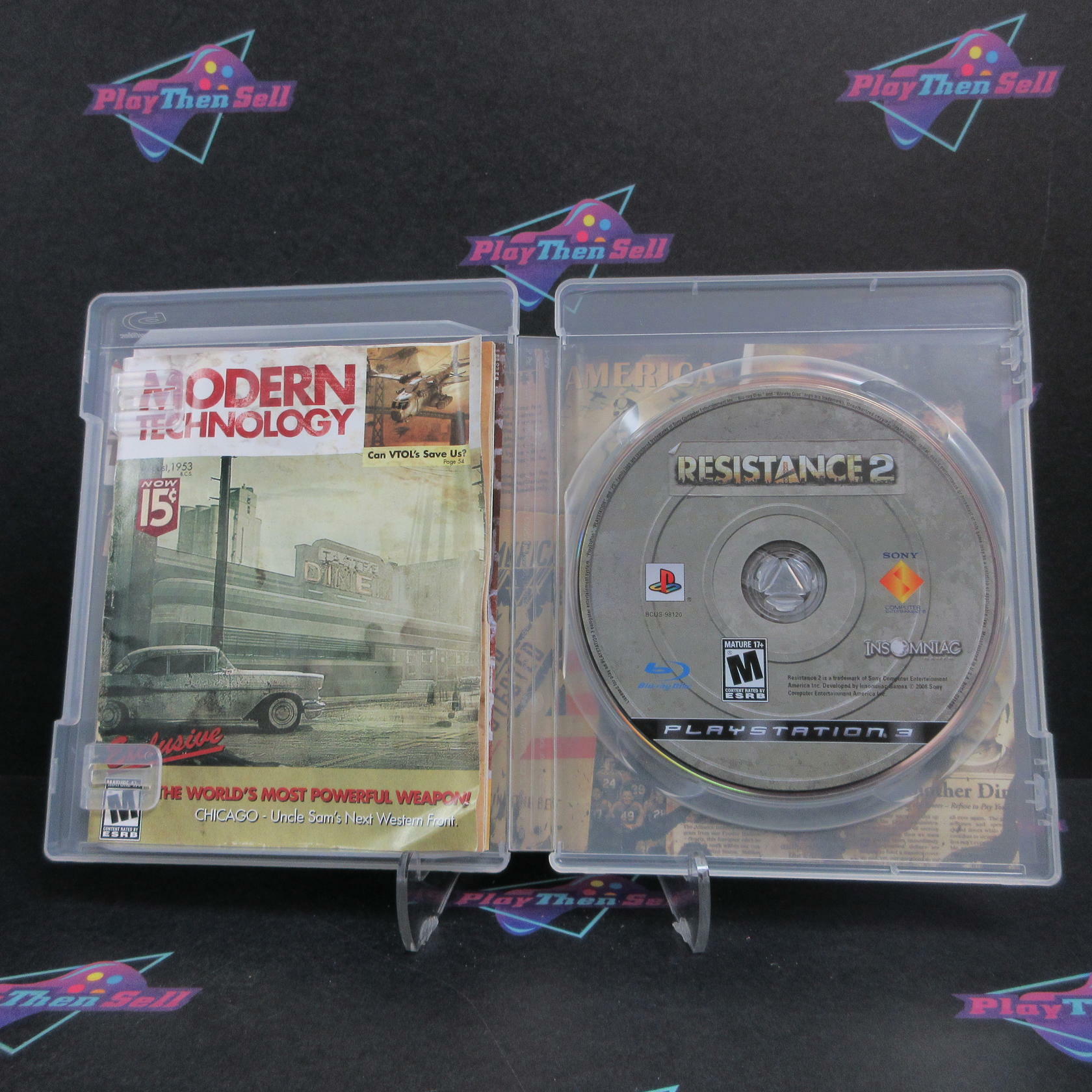 Resistance 2 PS3 PlayStation 3 AD/MD Complete CIB - Very Good