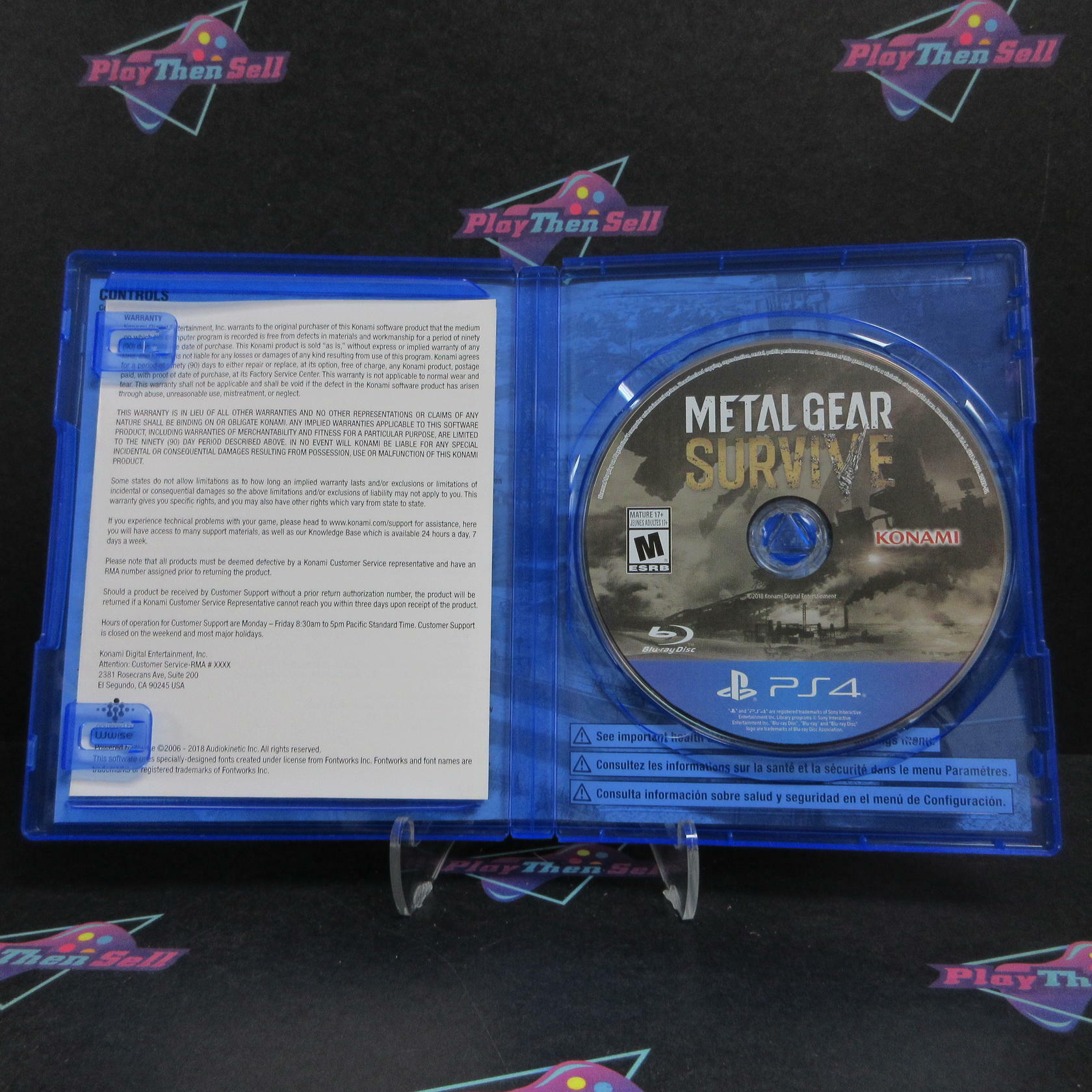 Metal Gear Survive PS4 PlayStation 4 Complete - Excellent