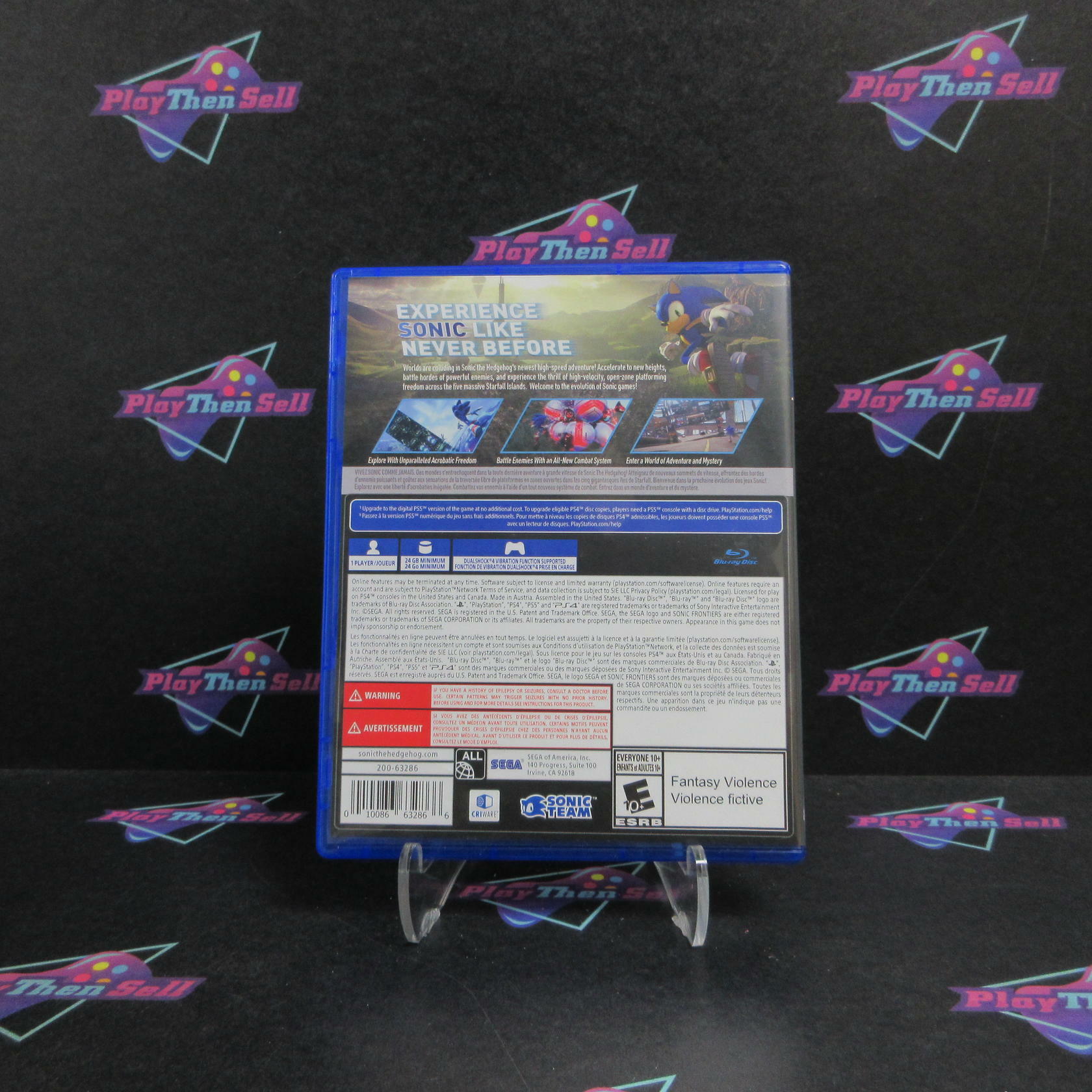Sonic Frontiers PS4 PlayStation 4 Complete - Excellent