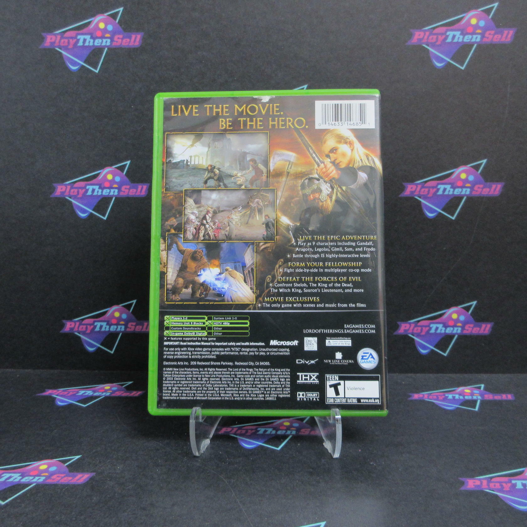 Lord of The Rings The Return of The King Xbox AD Complete CIB - Very Good