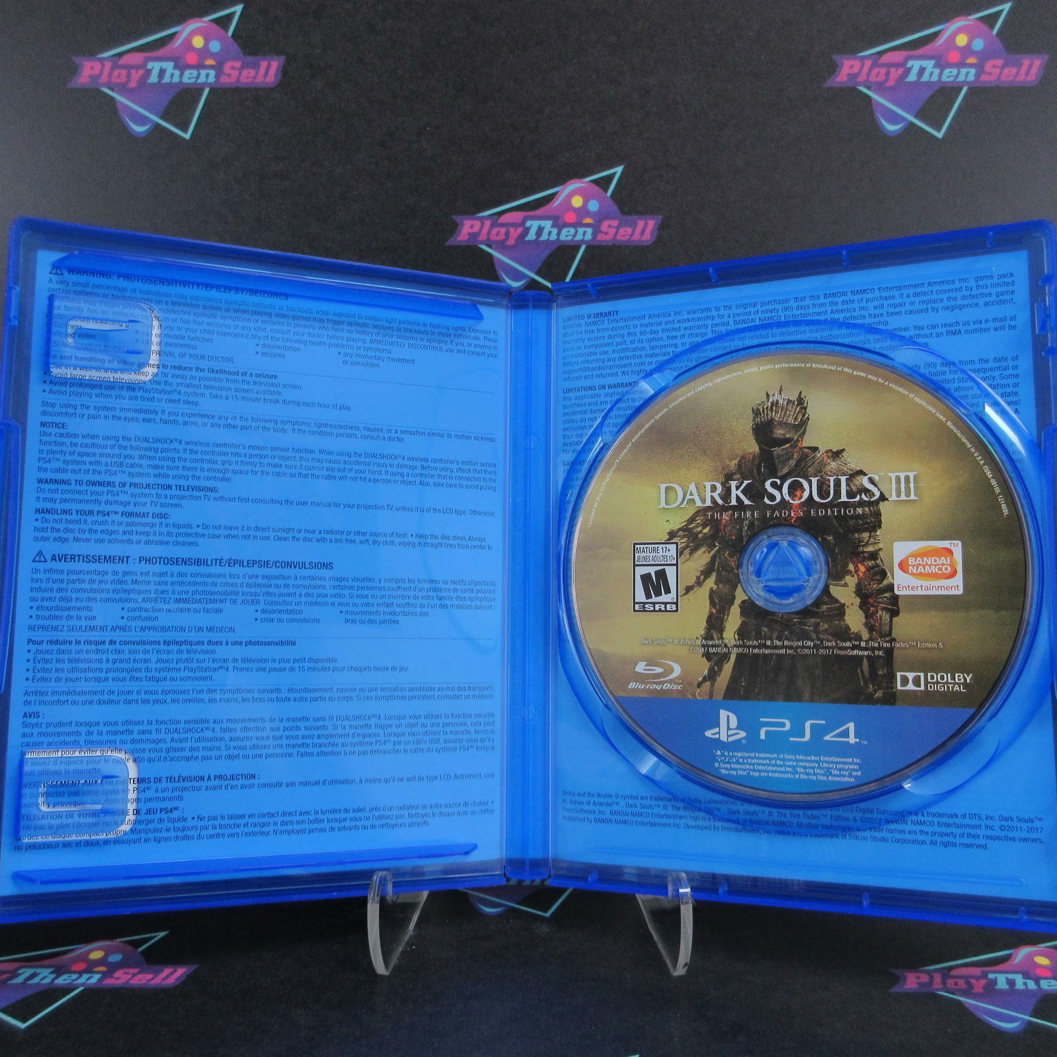 Dark Souls III The Fire Fades Edition PS4 PlayStation 4 Complete - Excellent