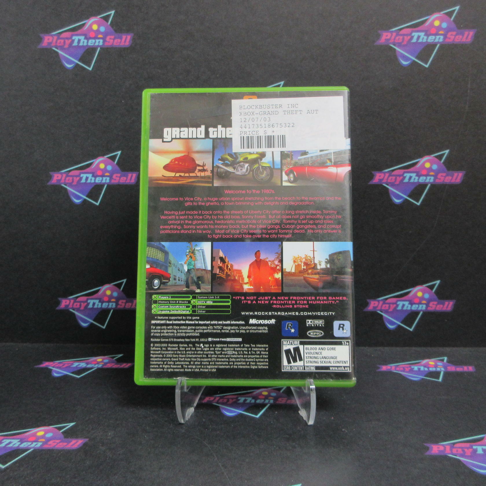 Grand Theft Auto Vice City Xbox AD/NM - Very Good