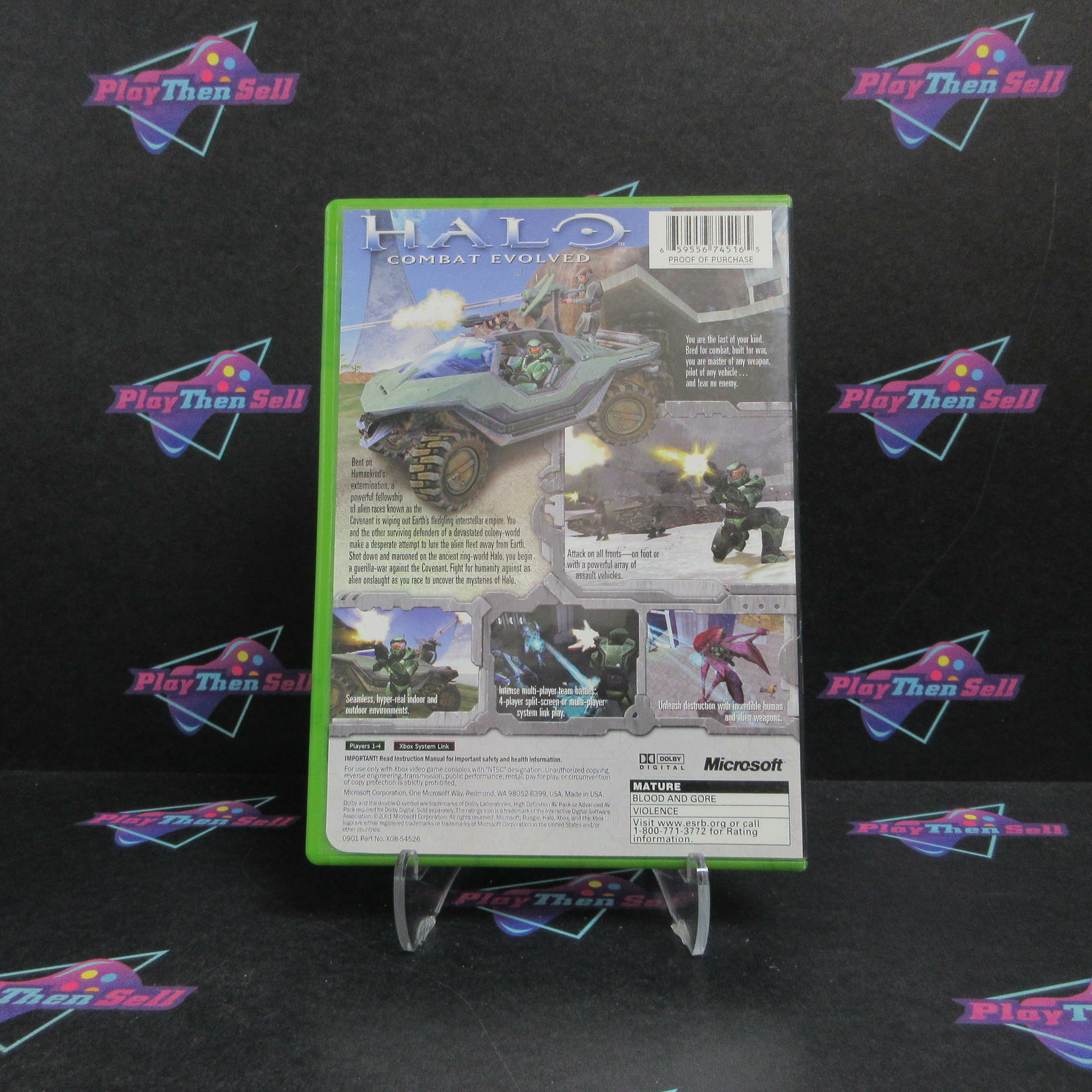 Halo Combat Evolved 1st Print Xbox MD Complete CIB - Very Good