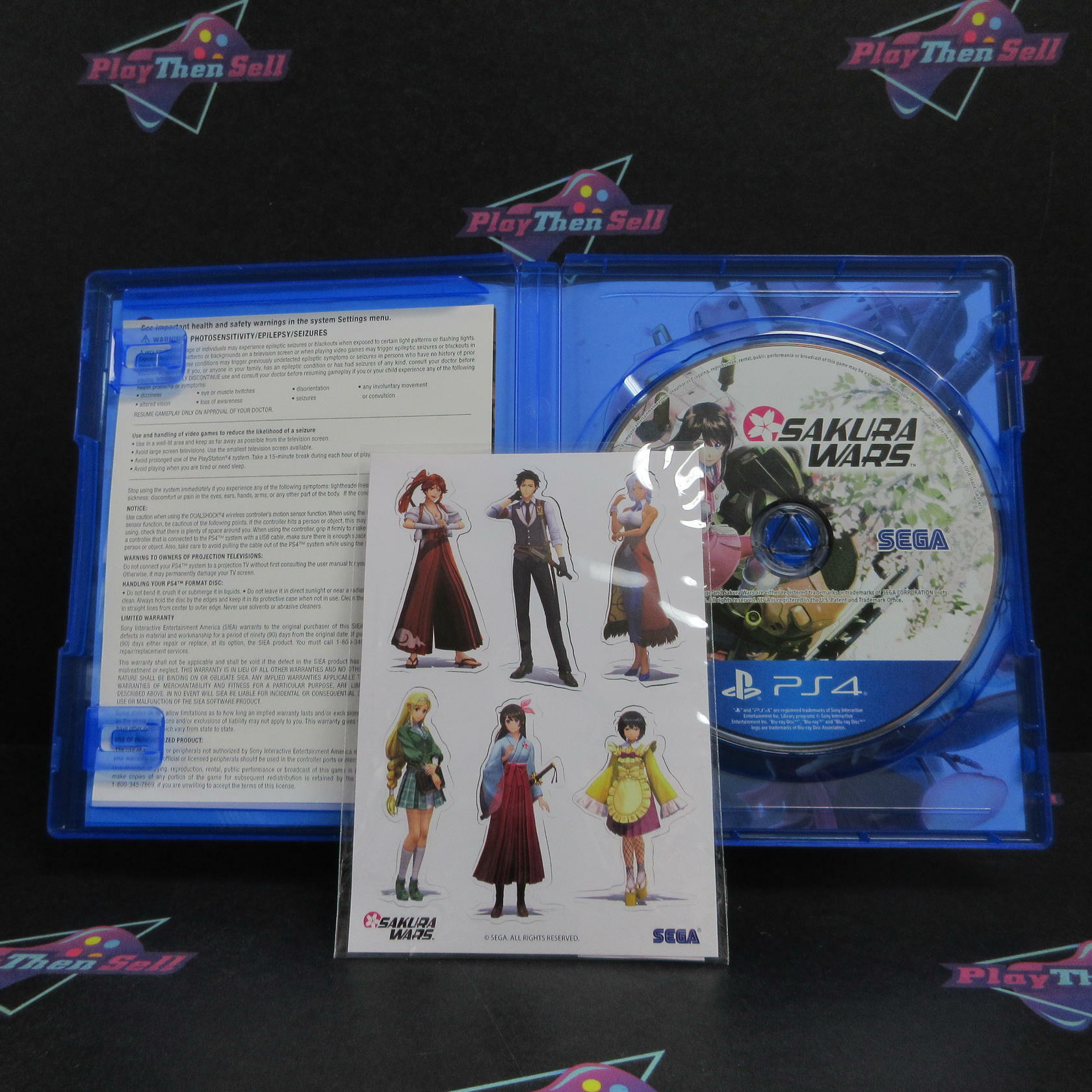 Sakura Wars PS4 PlayStation 4 + Stickers Complete - Excellent