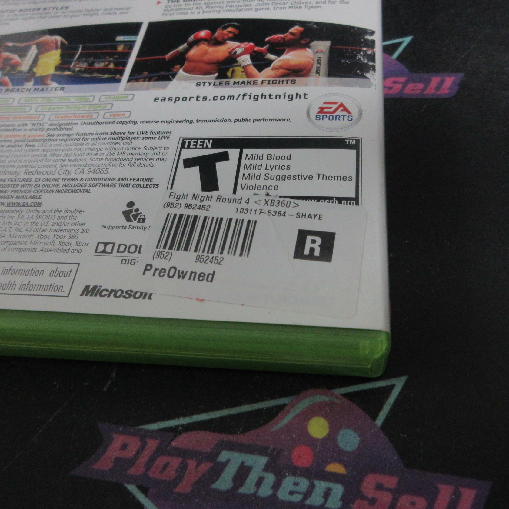 Fight Night Round 4 Xbox 360 AD/NM - Very Good