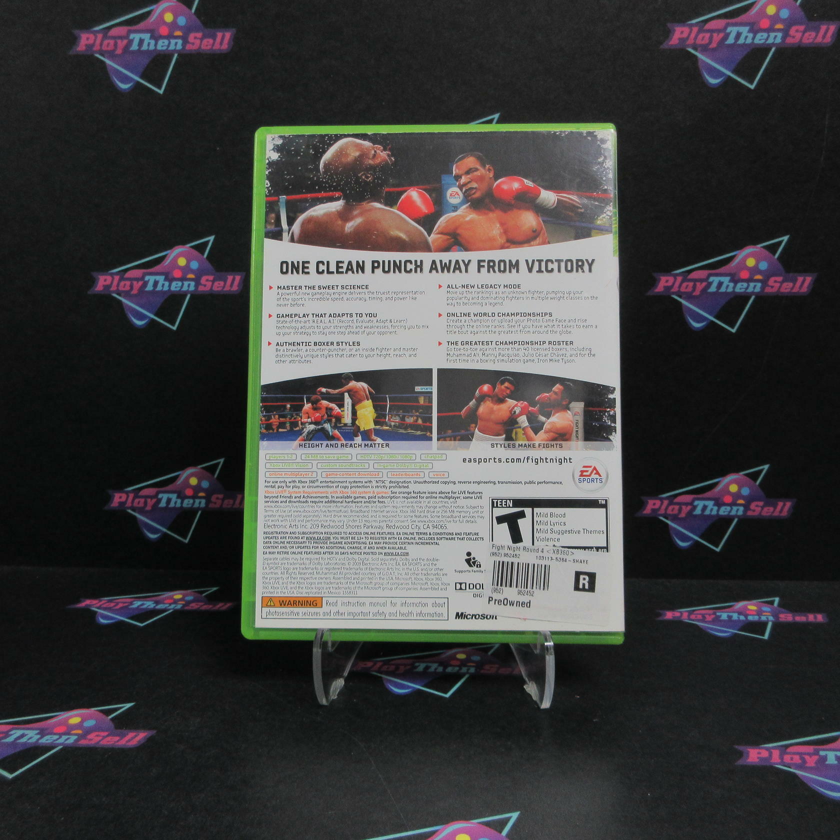 Fight Night Round 4 Xbox 360 AD/NM - Very Good
