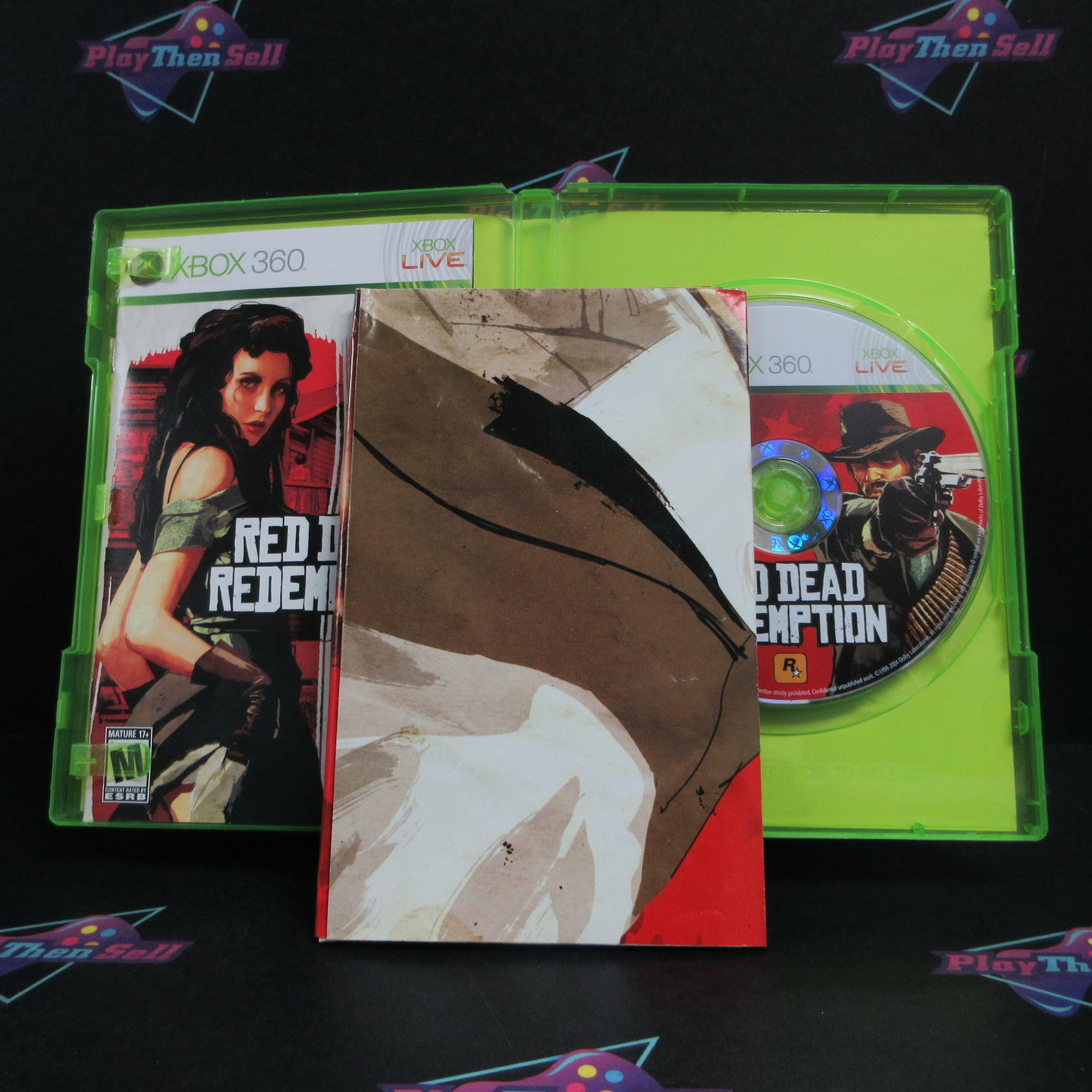 Red Dead Redemption Xbox 360 + Map Complete - Very Good