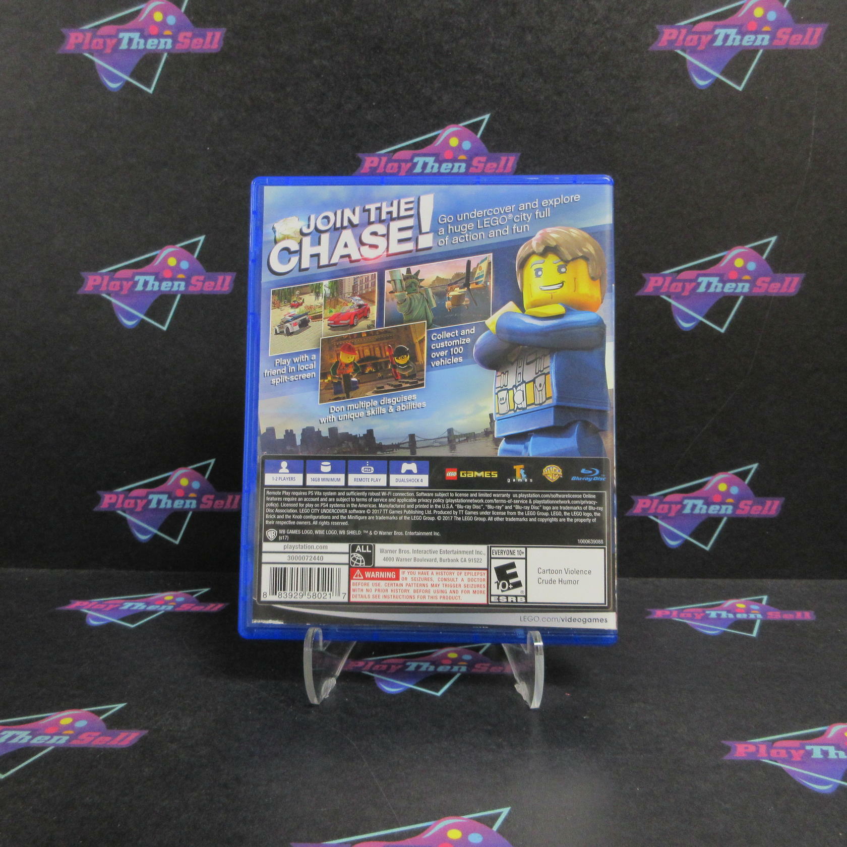 LEGO City Undercover PS4 PlayStation 4 AD Complete CIB - Very Good