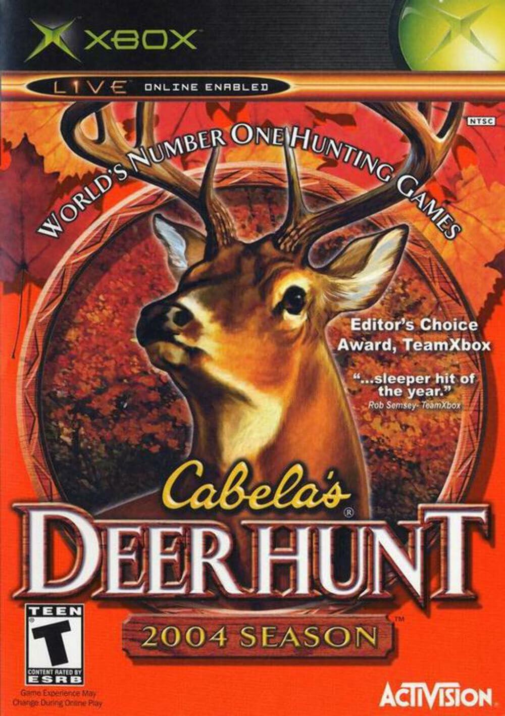 Cabela's Deer Hunt 2004 Season Xbox AD + Reg Card Complete CIB - Very Good
