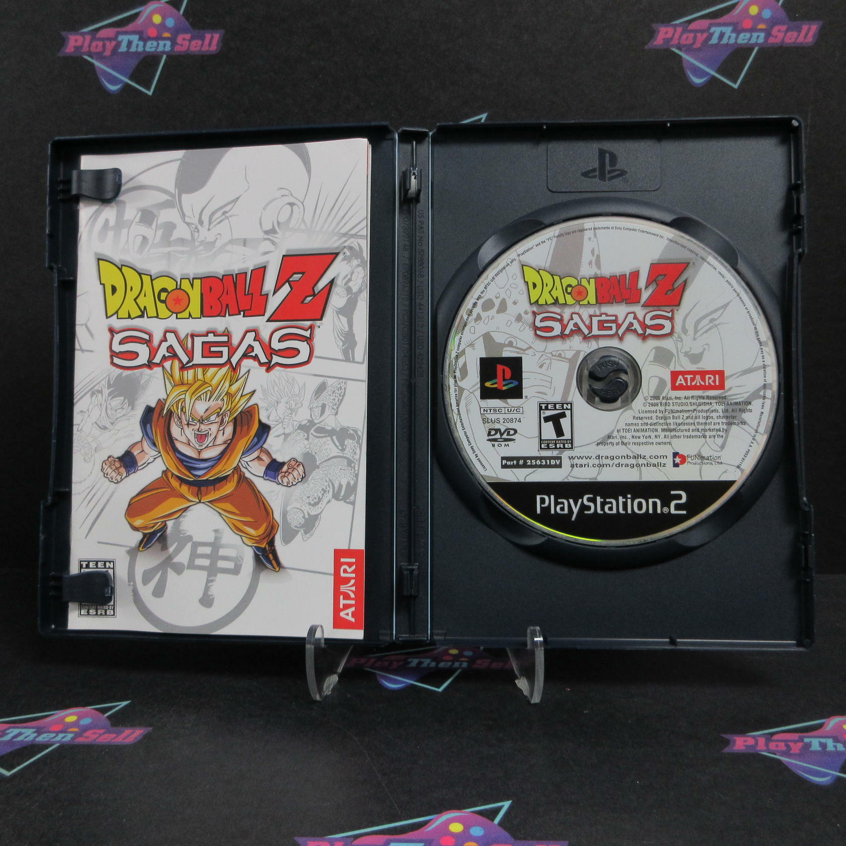DragonBall Z Sagas PS2 PlayStation 2 AD Complete CIB - Very Good