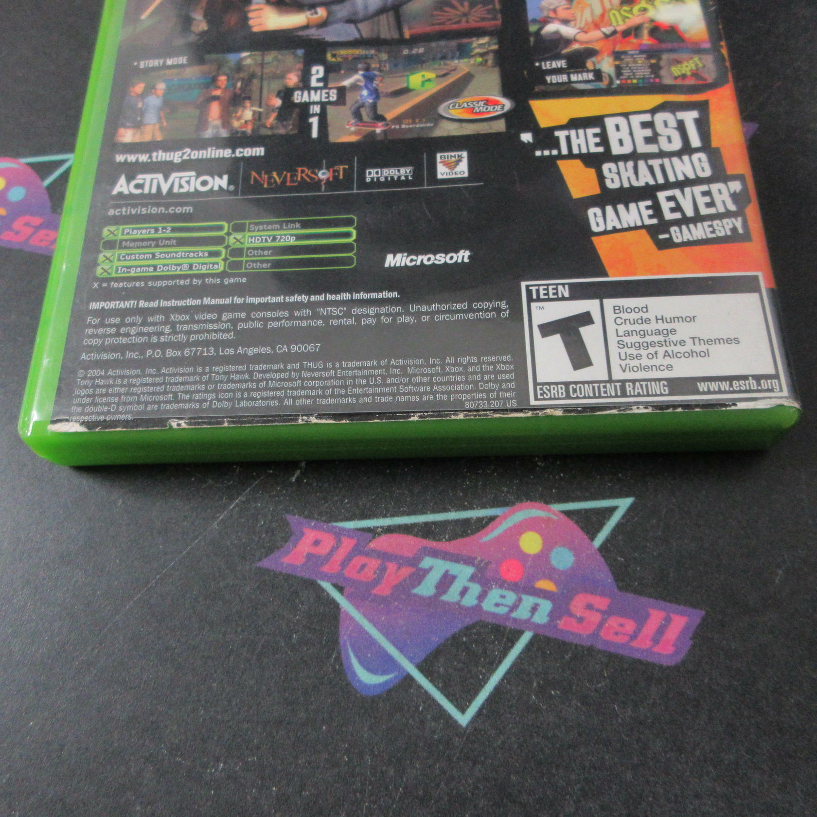Tony Hawk's Underground 2 Xbox PH AD/NM - Very Good